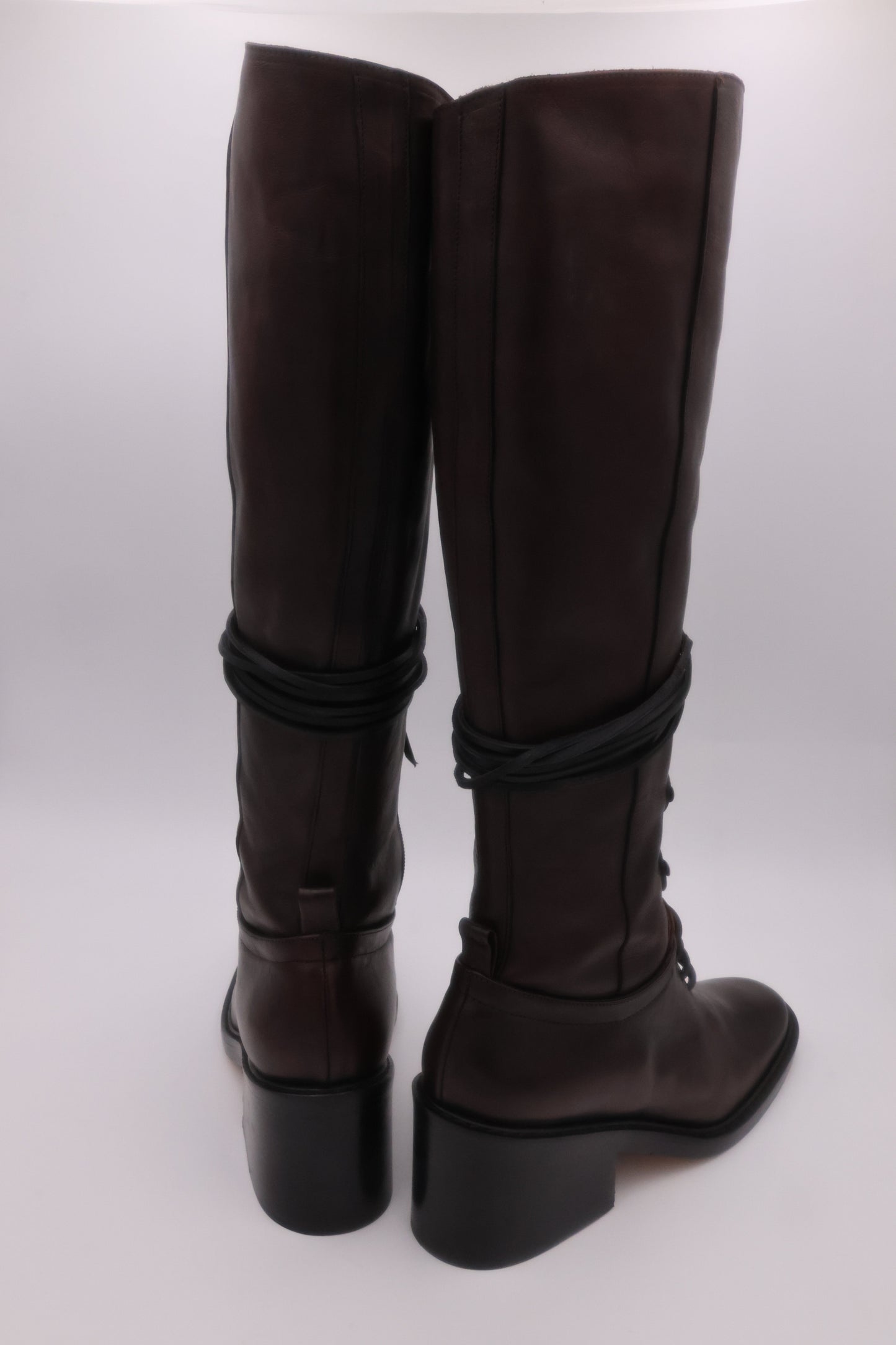 Ann Demeulemeester Riding Boot FT24 Brown