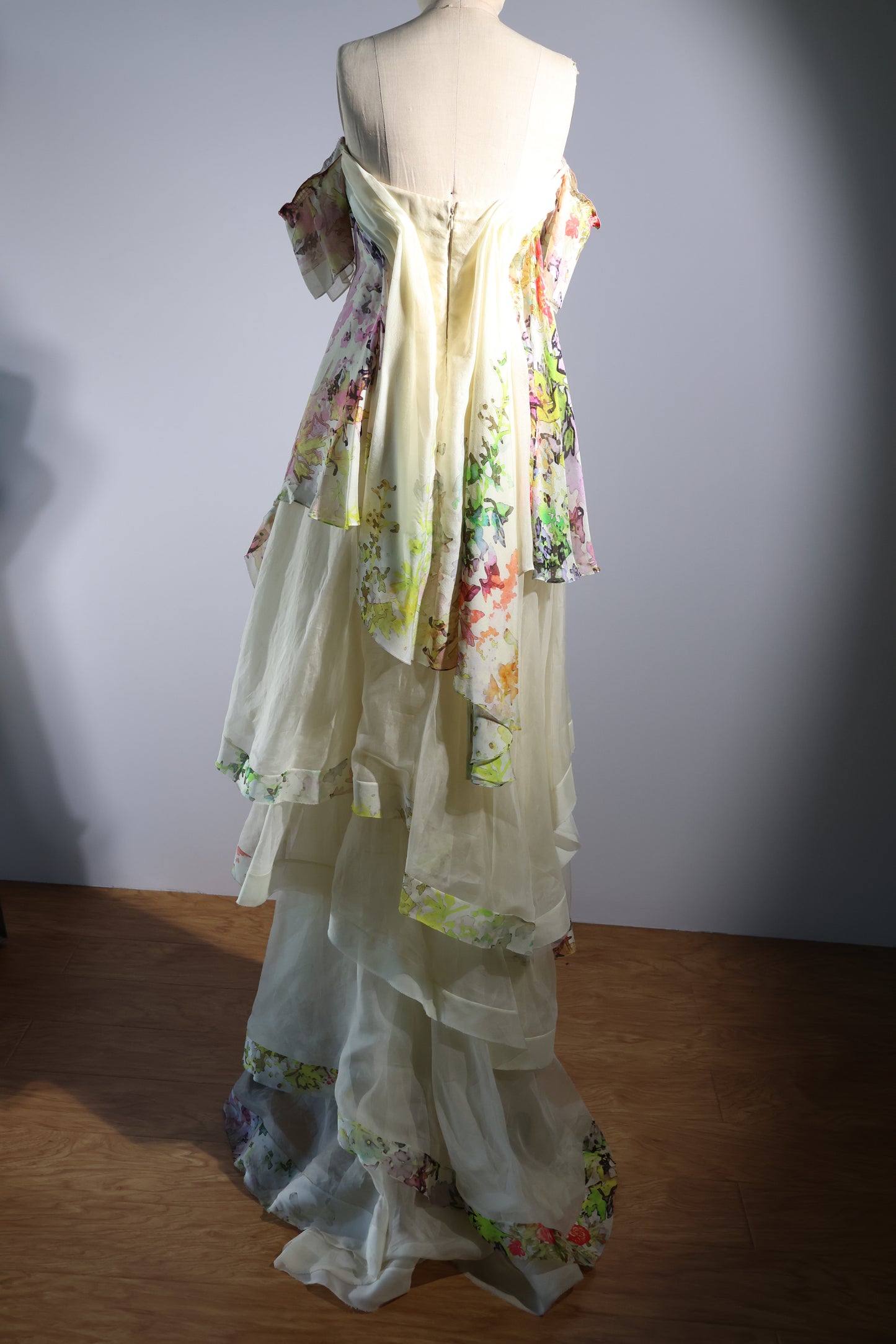 Foddis Thalia Long Chiffon - Yellow Print