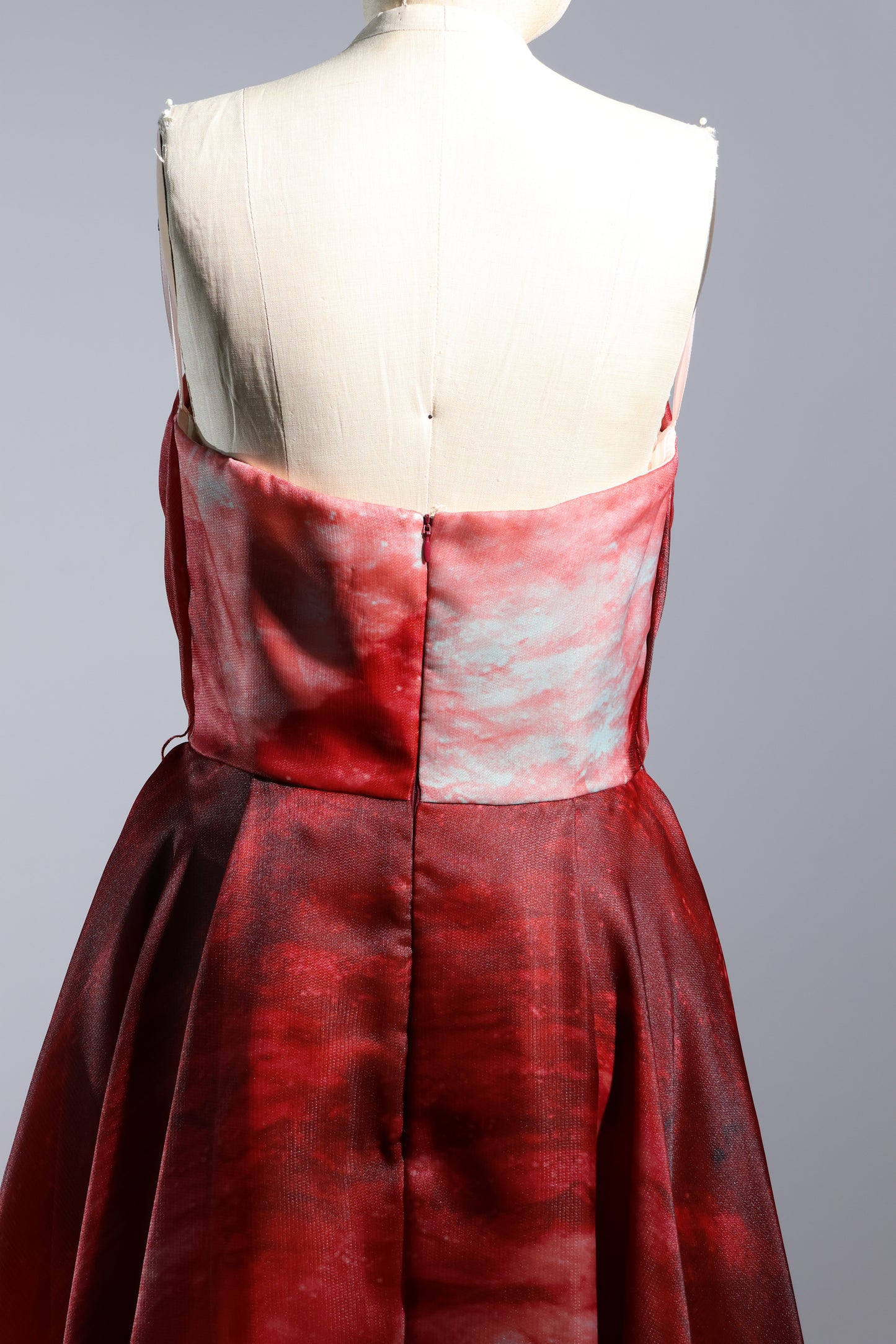 Gatti Nolli Strapless Gown - Wine