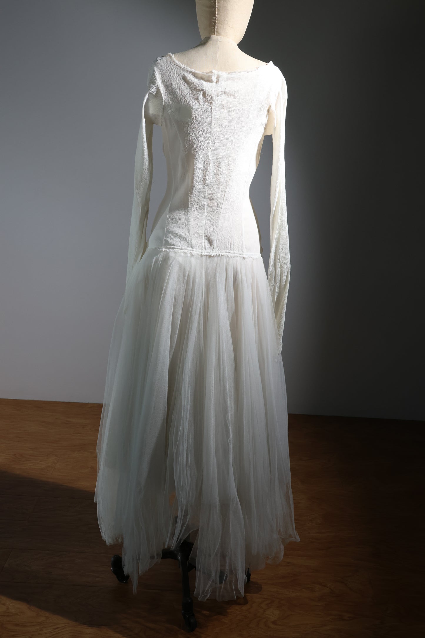 Marc Le Bihan Long Dress Stretch / Tulle - Ivory