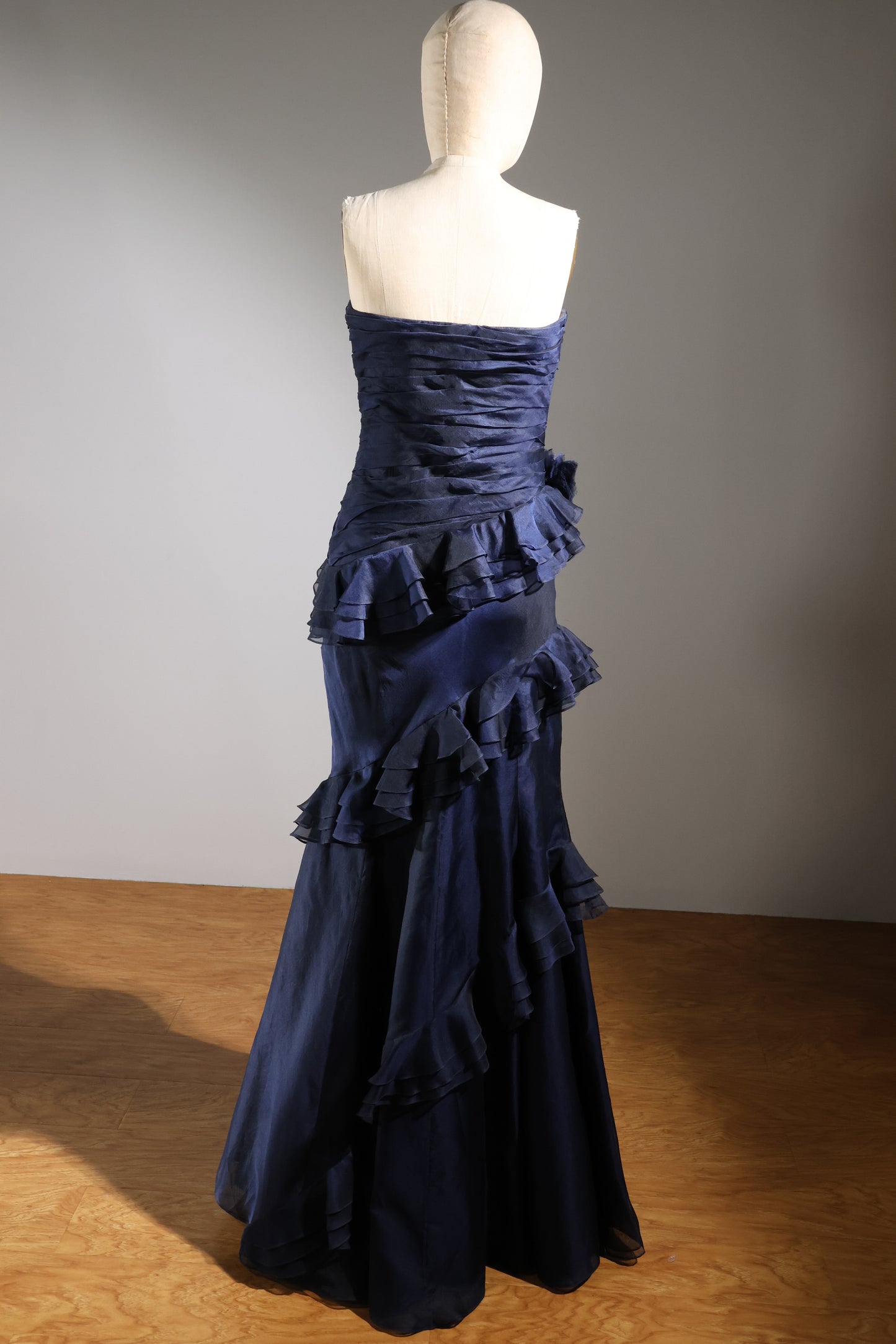 Eavis & Brown Assymetrical Dress - Navy