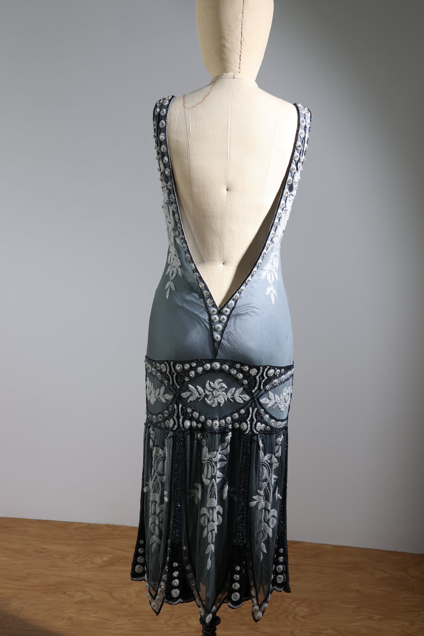 Eavis & Brown Short Sundress 188 - Grey / Ivory