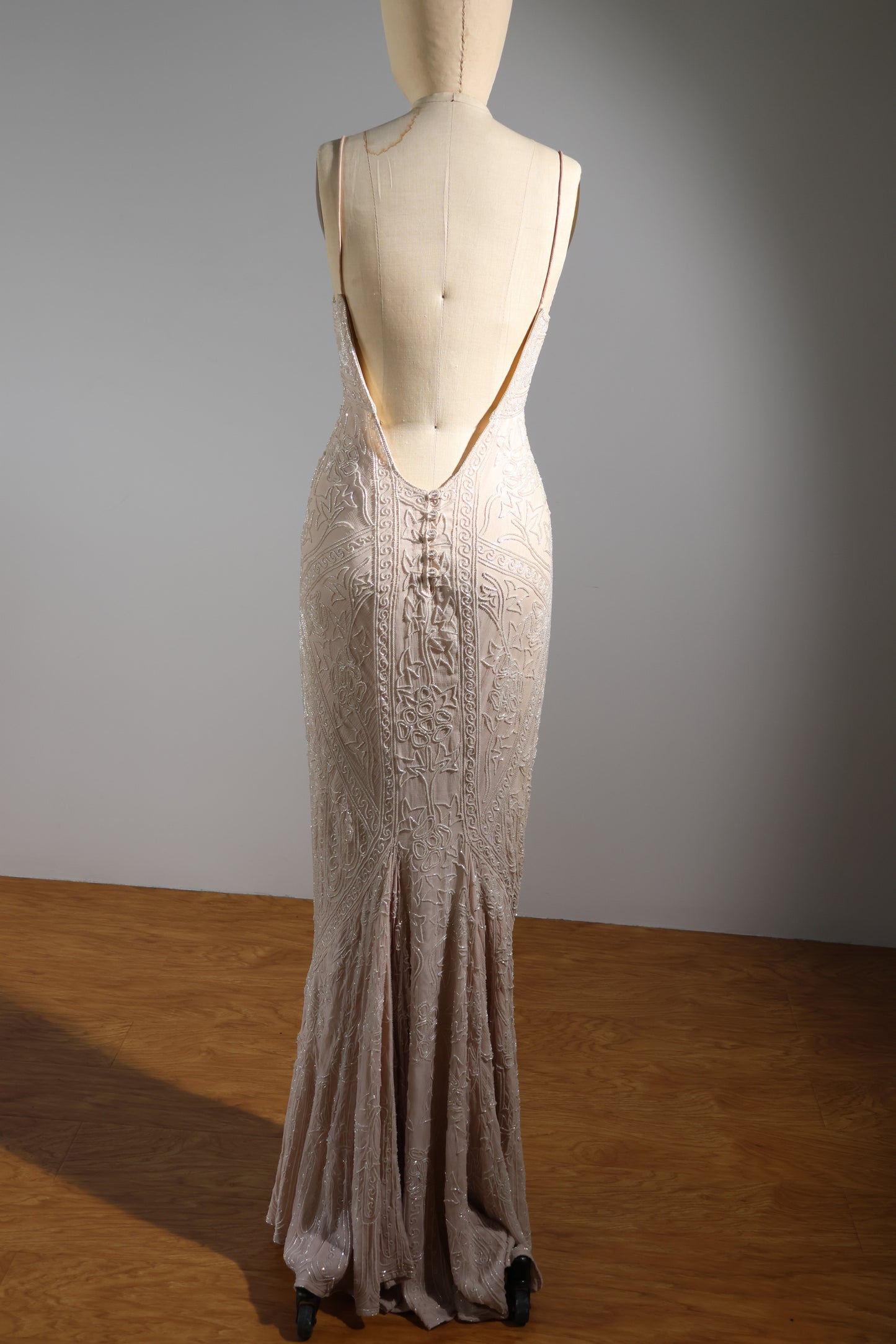 Eavis & Brown Trellis Long Dress - Violet / Crystal / Ivory