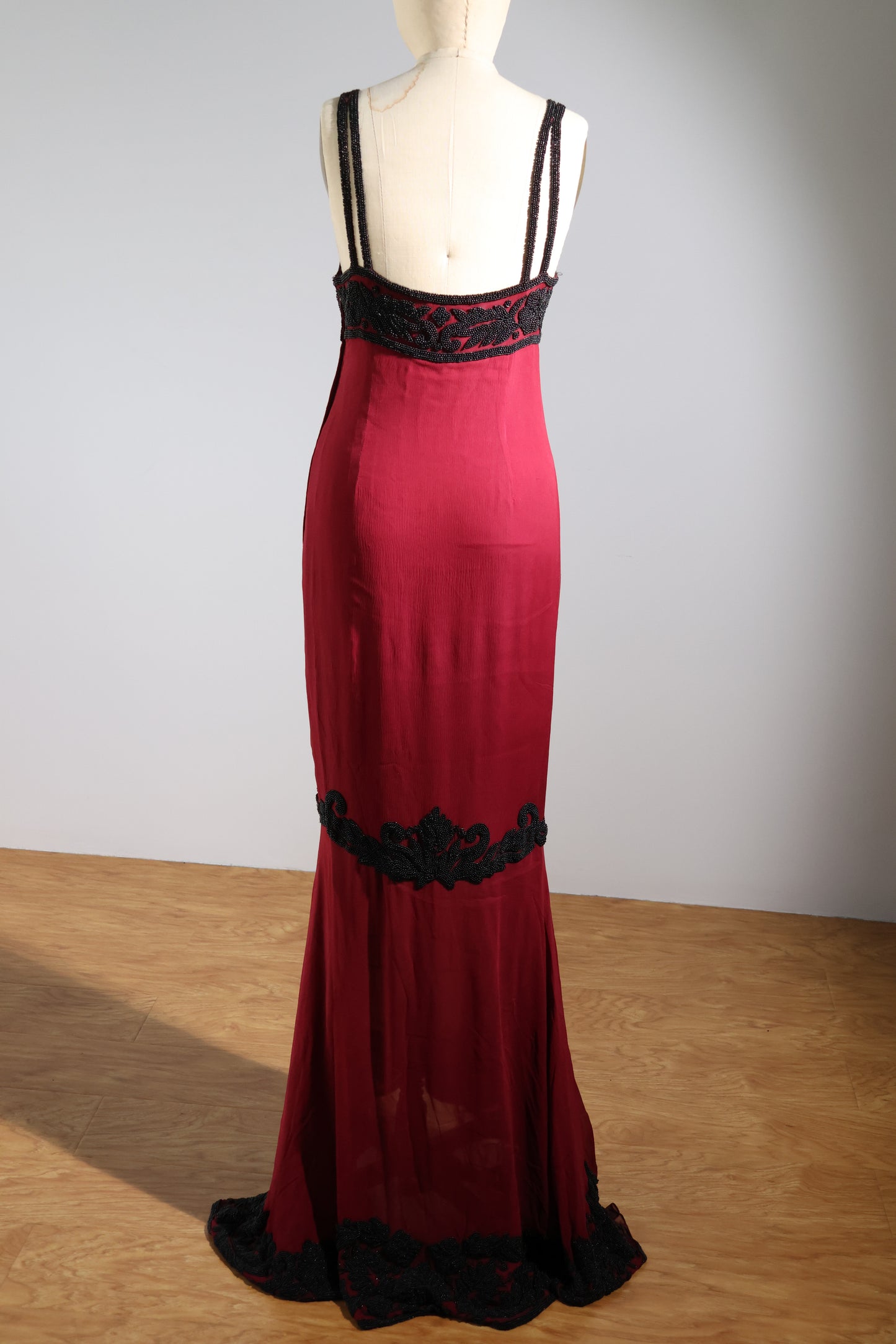 Eavis & Brown Dress 48 - Burgundy / Black