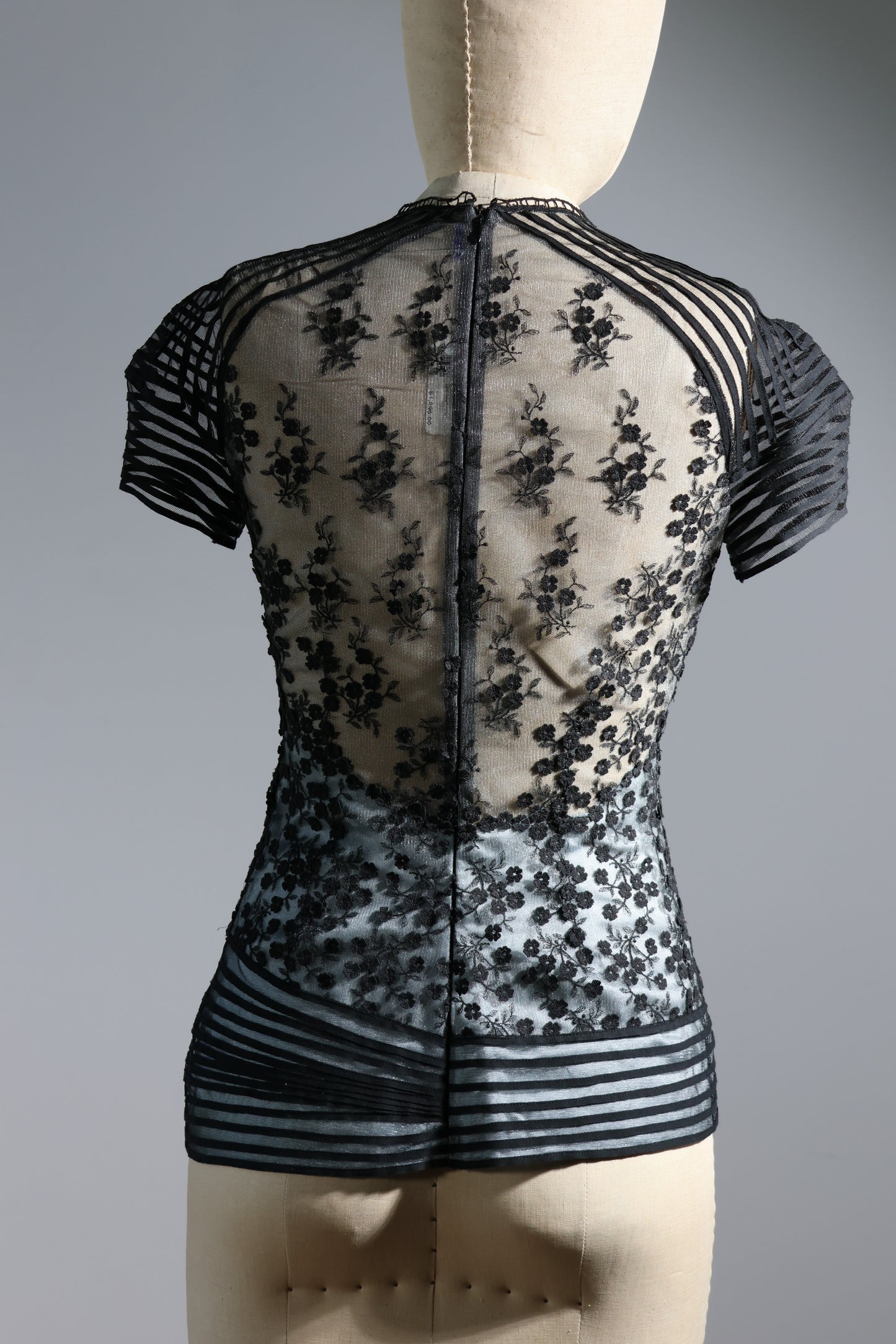 Foddis Zsa Top - Tulle / Ribbons - Black / Blue