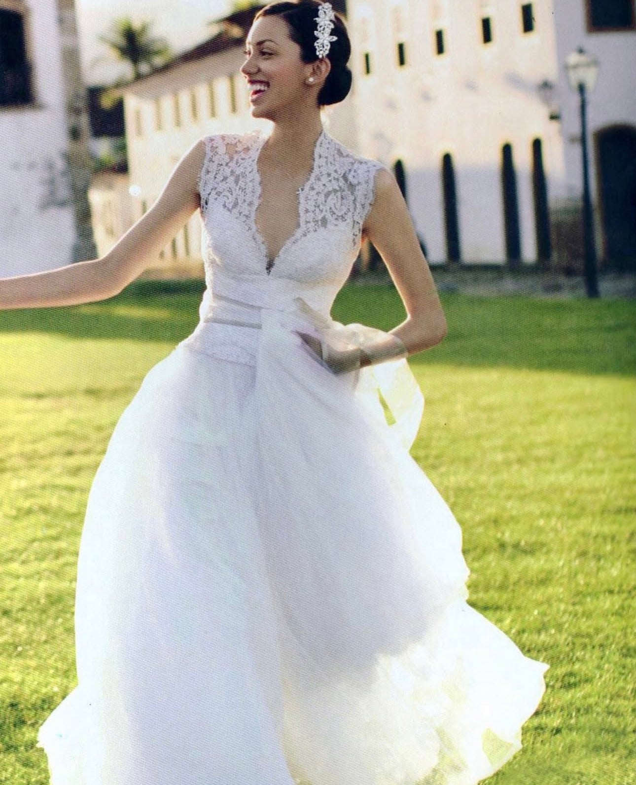 Eavis & Brown Grace Dress Long Silk Tulle - Ivory