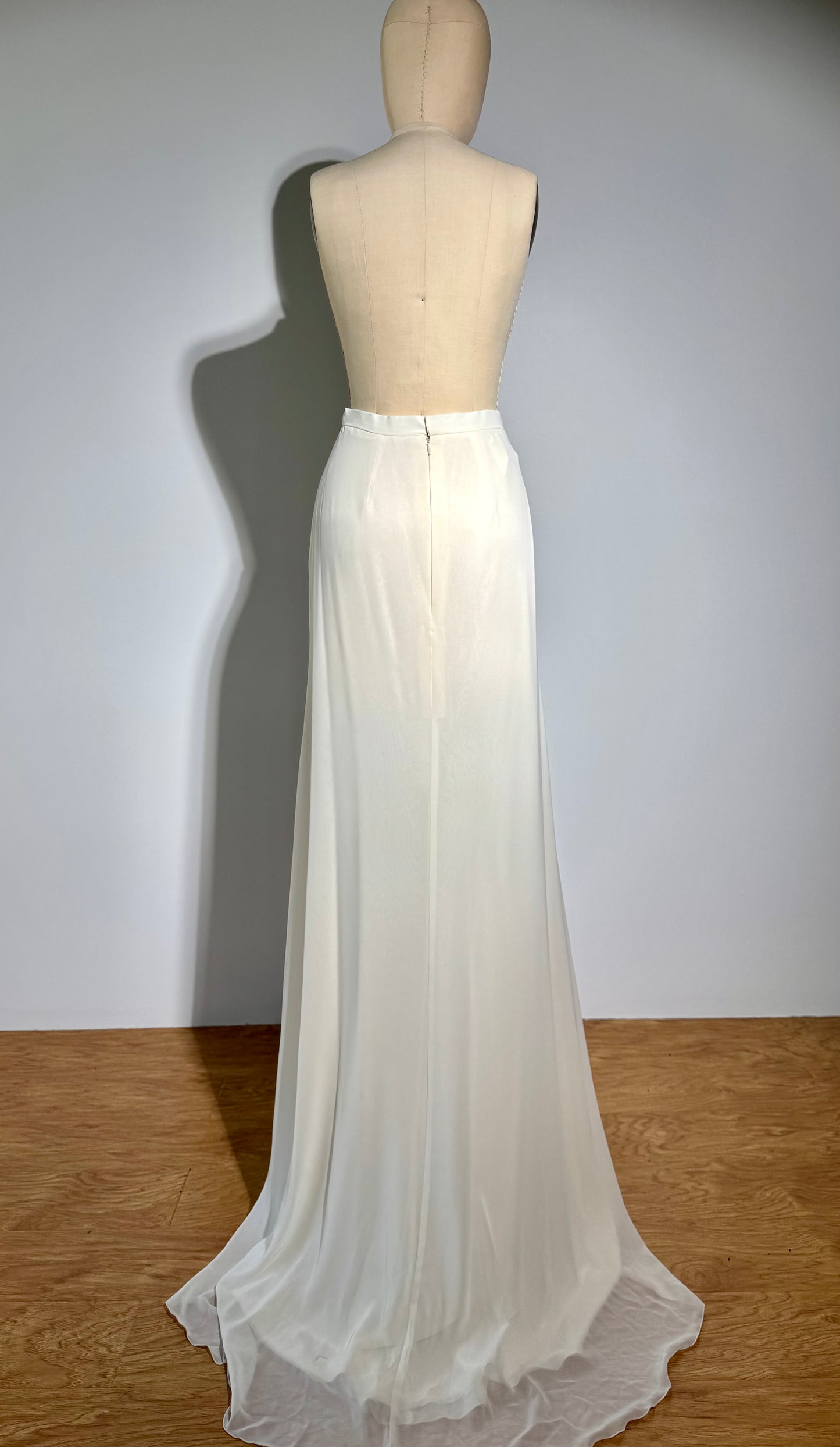 Yolan Kris Falda Skirt - Ivory