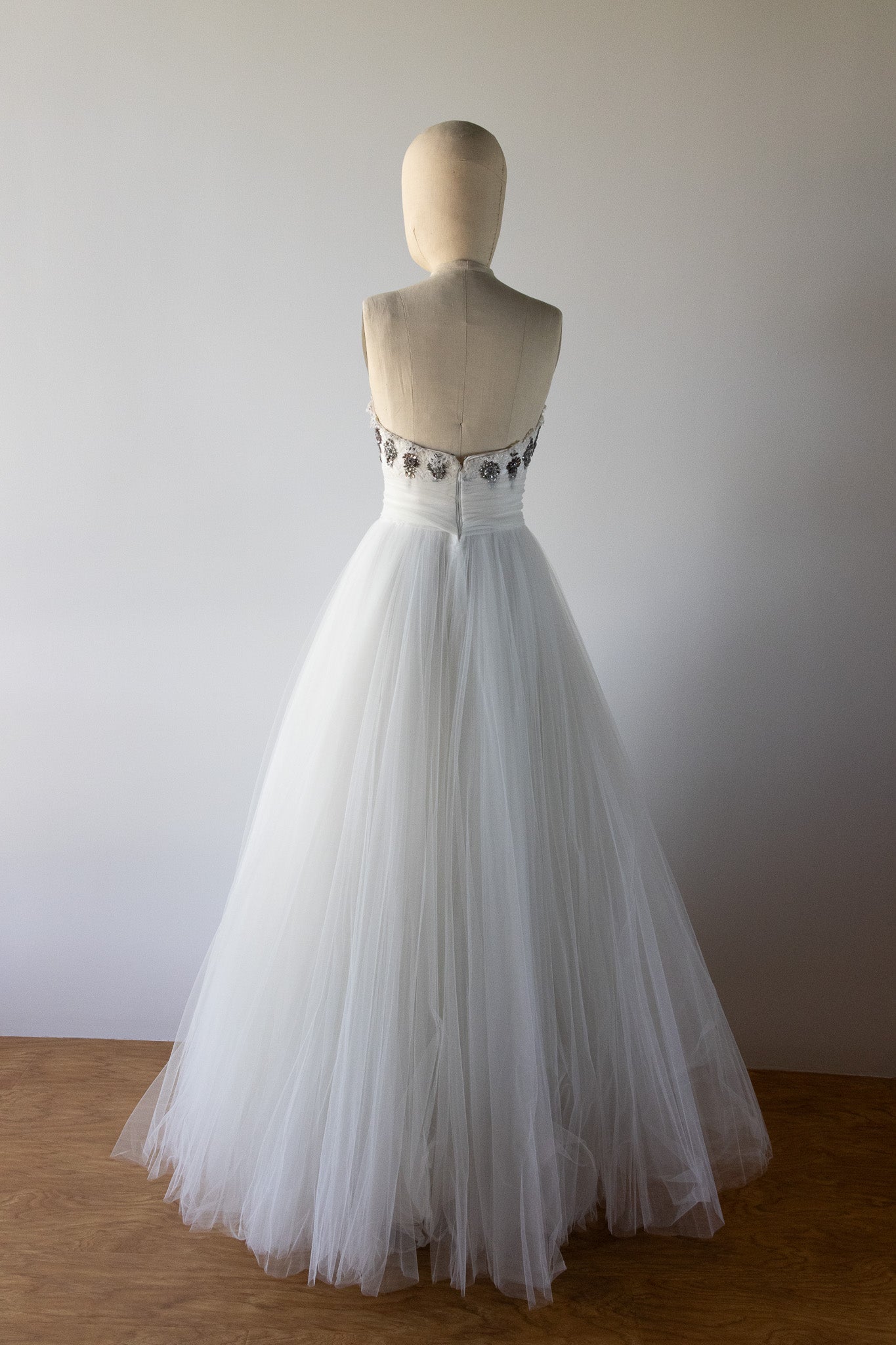 David Fielden Ivy Tulle Dress Brown - DR39 Ivory