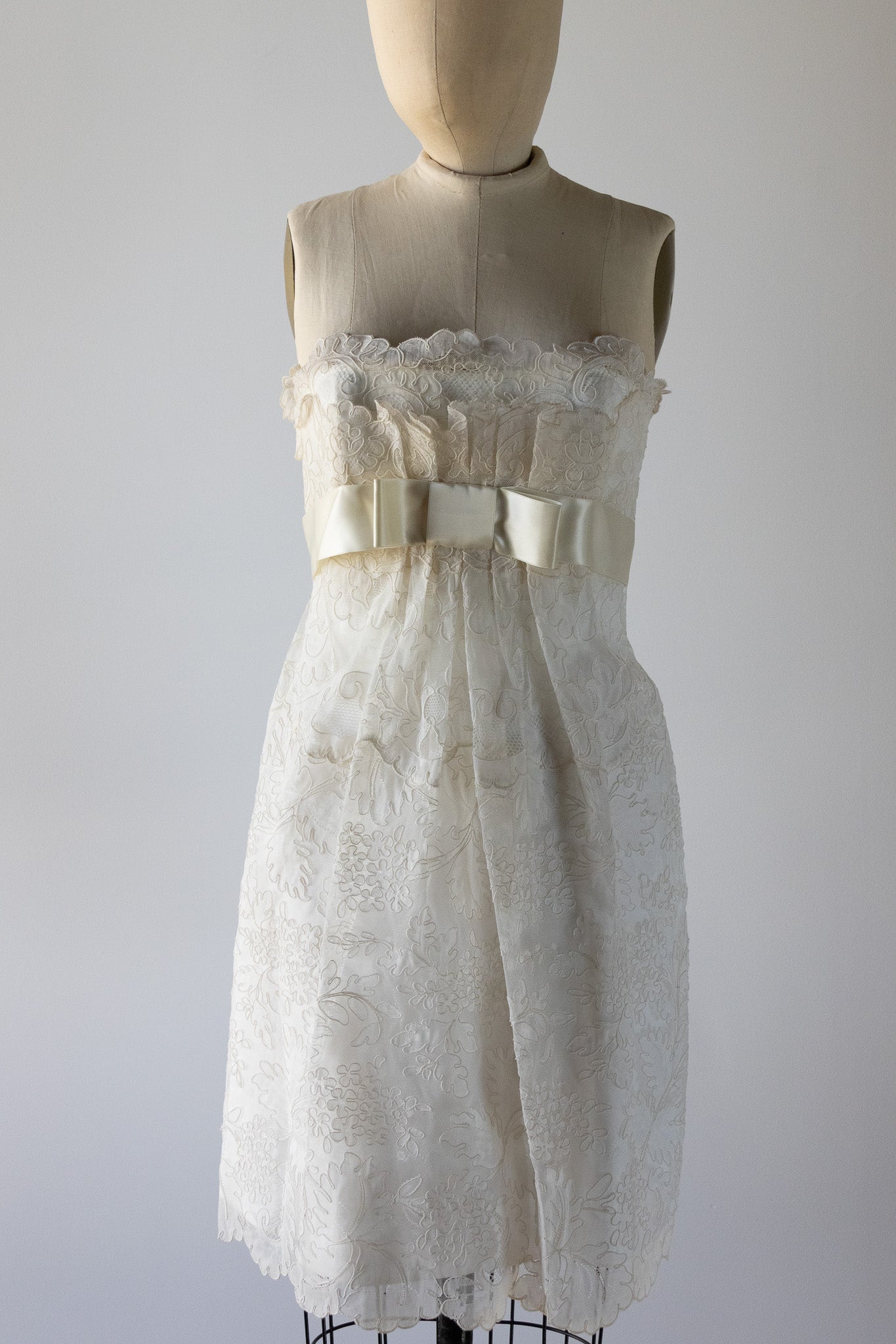 David Fielden Dress Short Baby Doll DR23 - Ivory