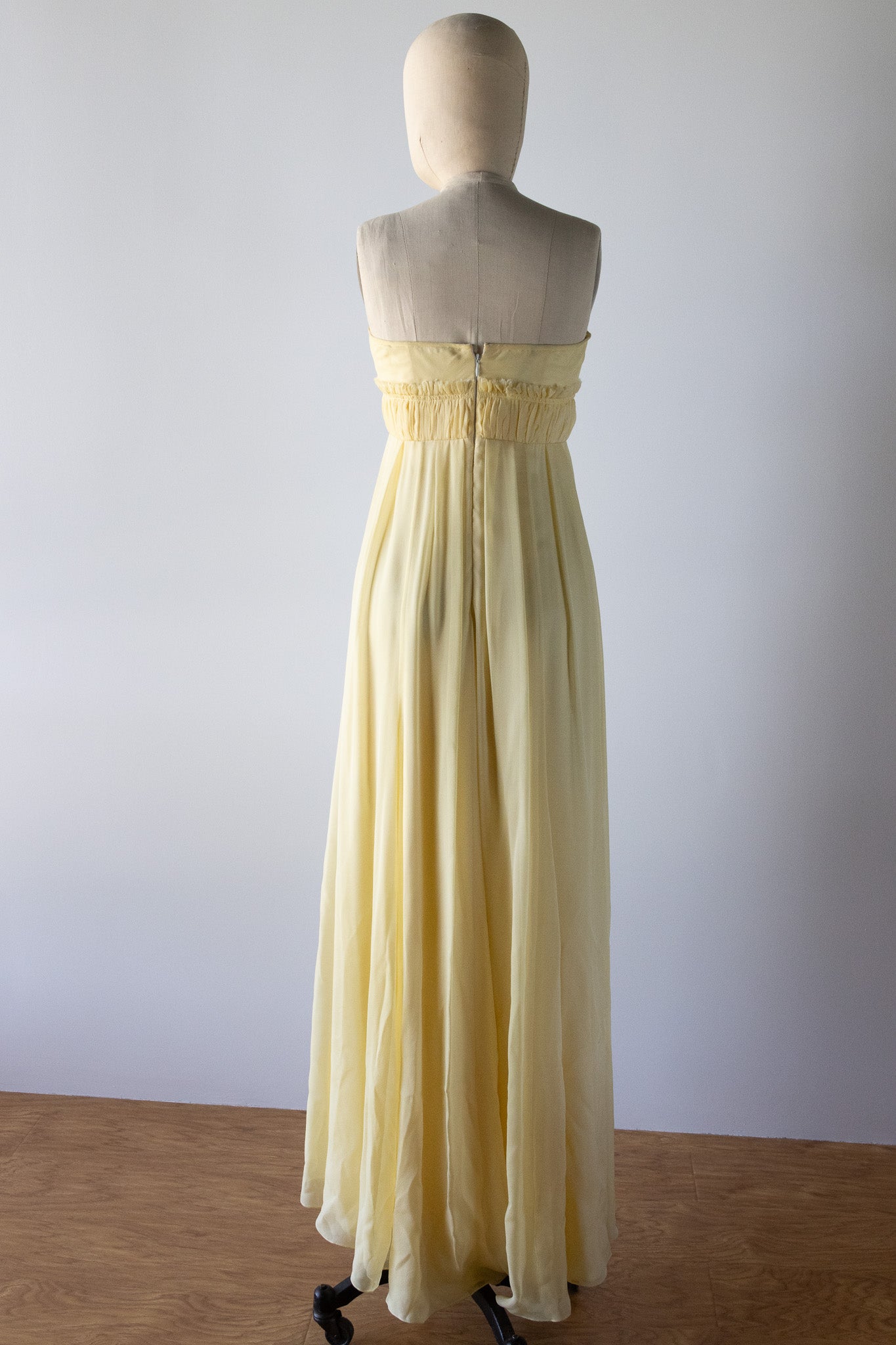 David Fielden Empire Rose Neckline Dress DR20 – Butter
