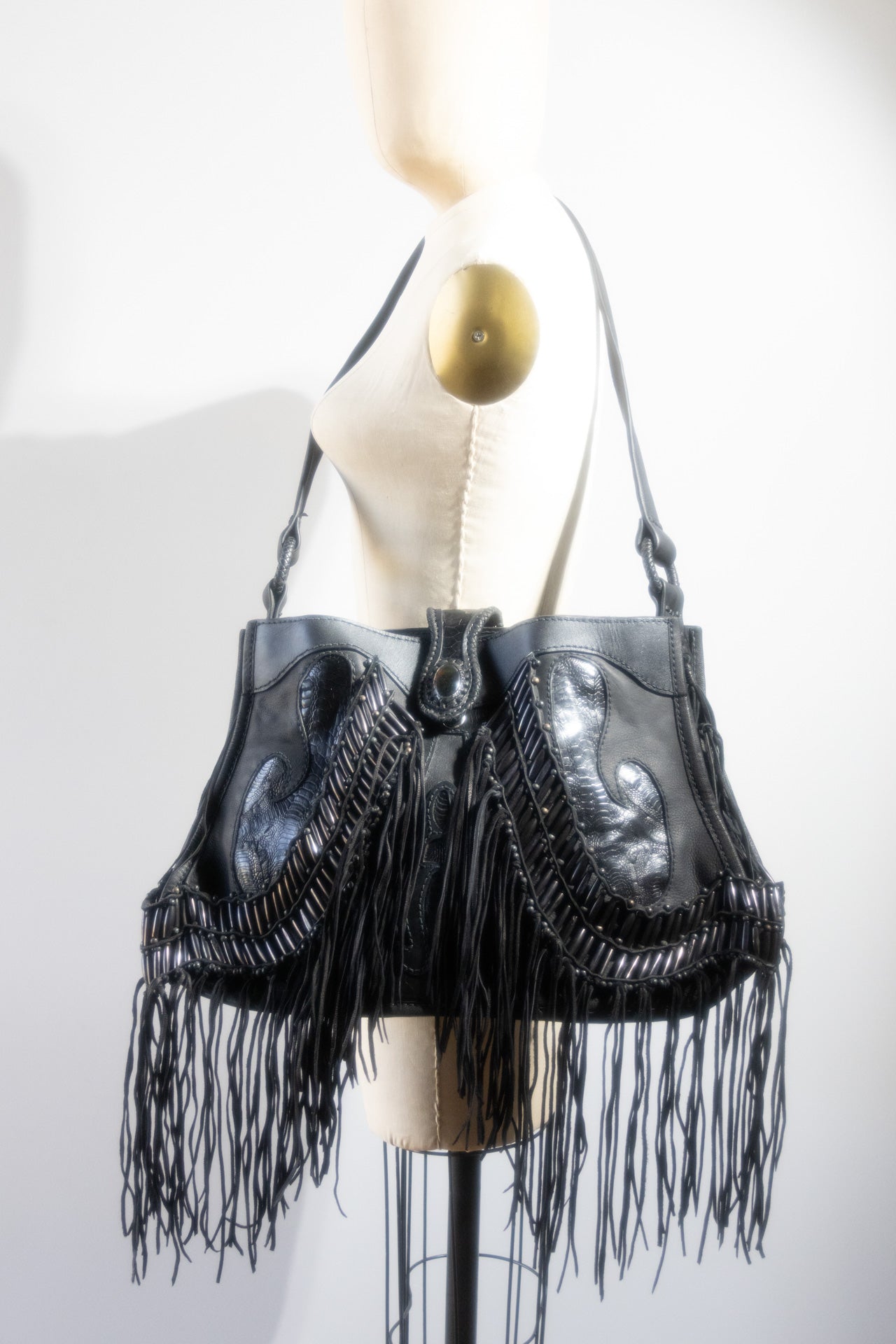Share Spirit Genuine Leather Bag With Tassels