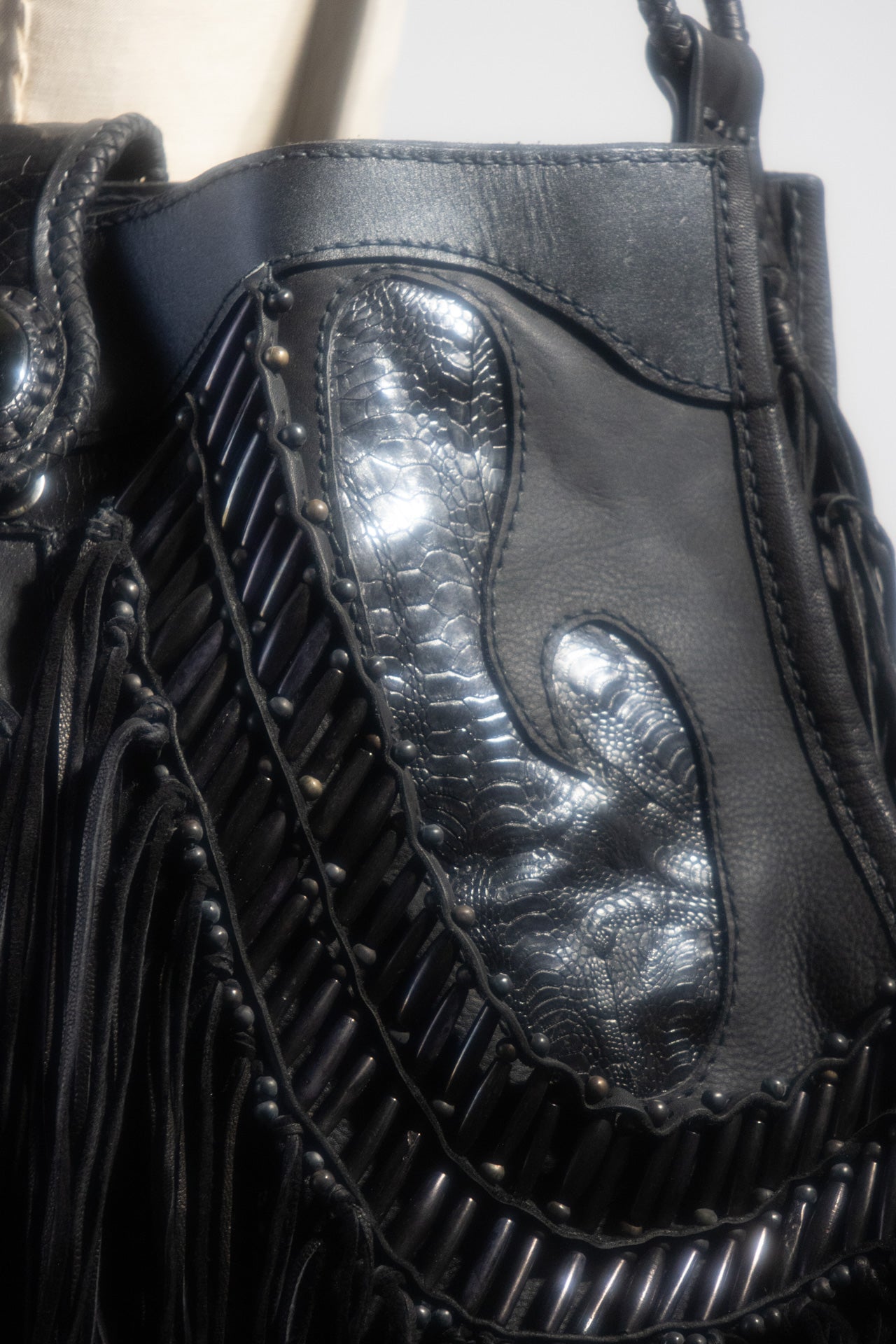 Share Spirit Genuine Leather Bag With Tassels