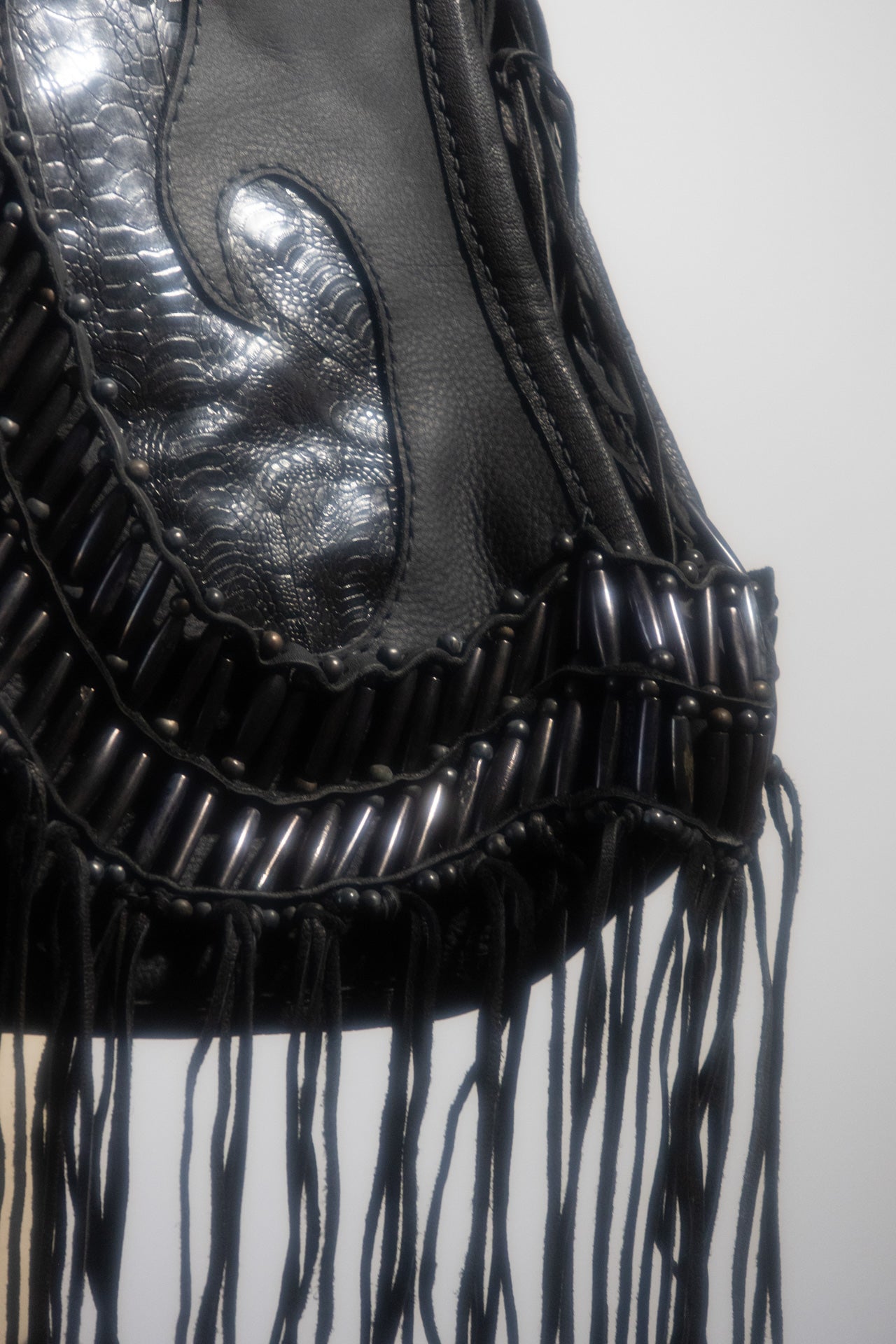 Share Spirit Genuine Leather Bag With Tassels