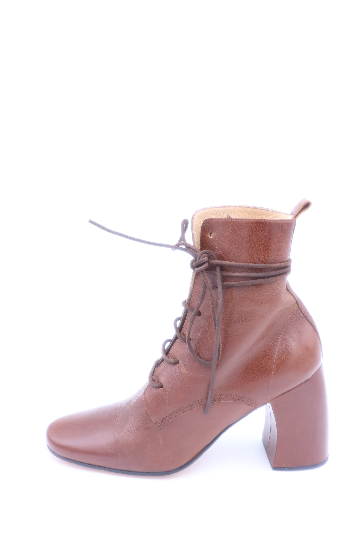 Ann Demeulemeester FT30 Lace-Up Boot — Brown