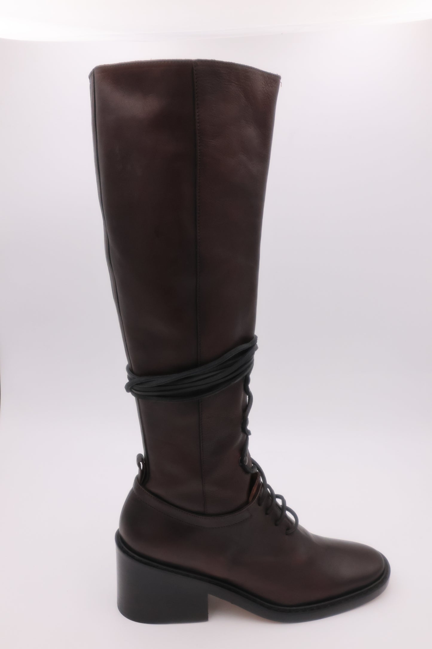Ann Demeulemeester Riding Boot FT24 Brown