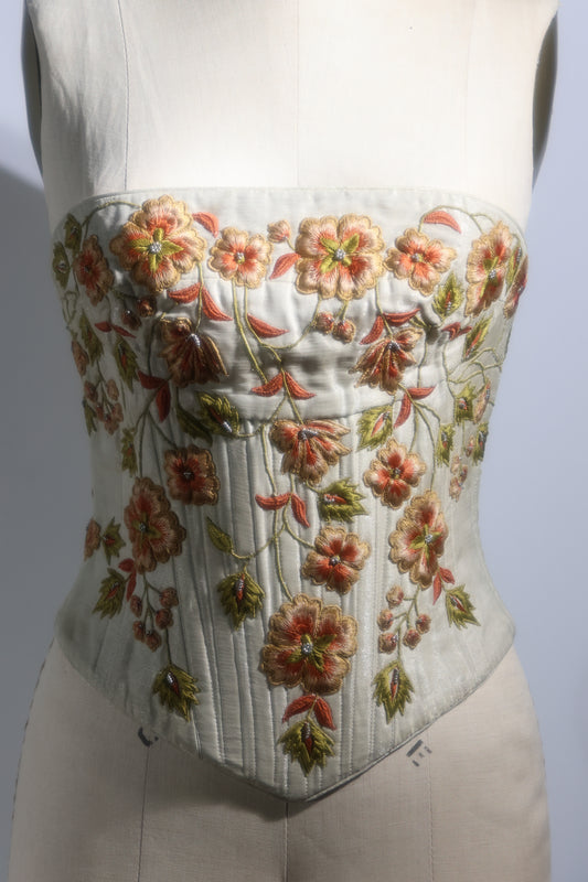 Eavis & Brown Corset TP44 Ivory/Ghan Multi