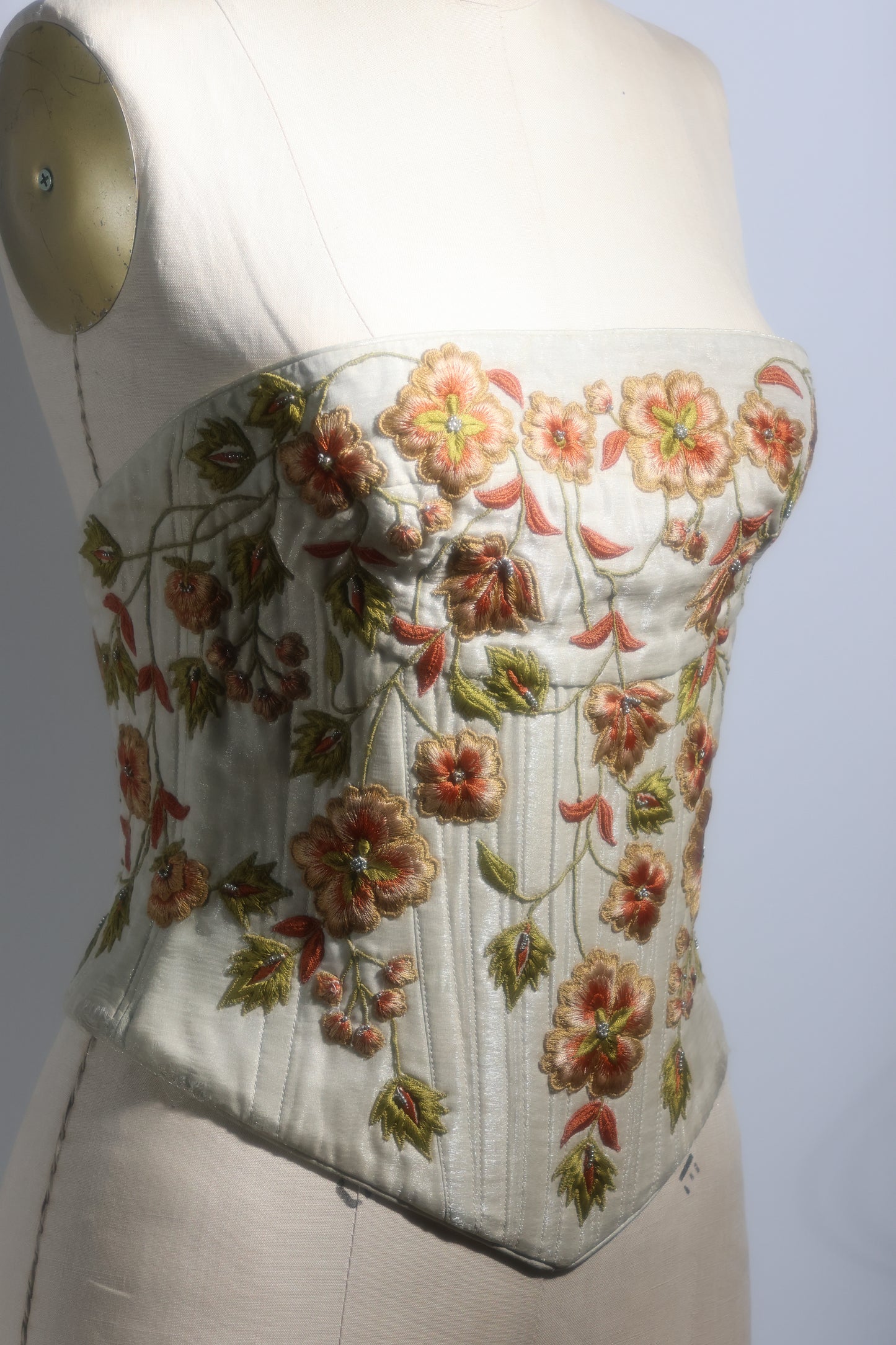 Eavis & Brown Corset TP44 Ivory/Ghan Multi