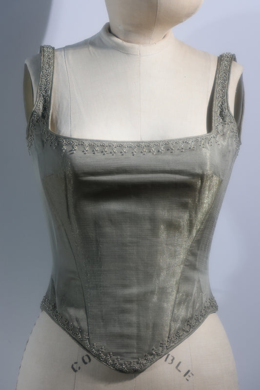 Eavis & Brown Corset TP92 Gold Changeant Plain Bouquet Strap