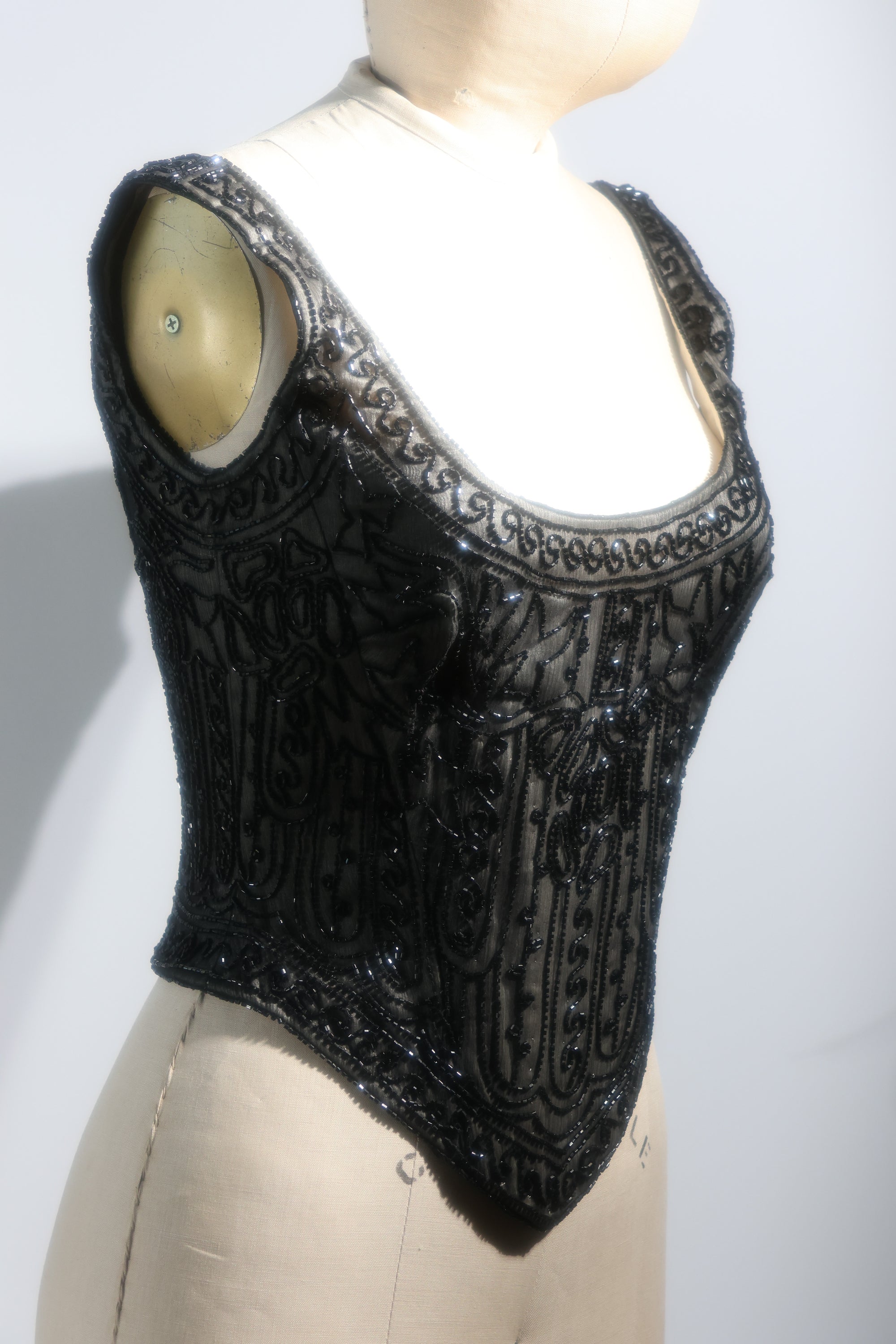 LES HABITUDES Corset TP59 — Black