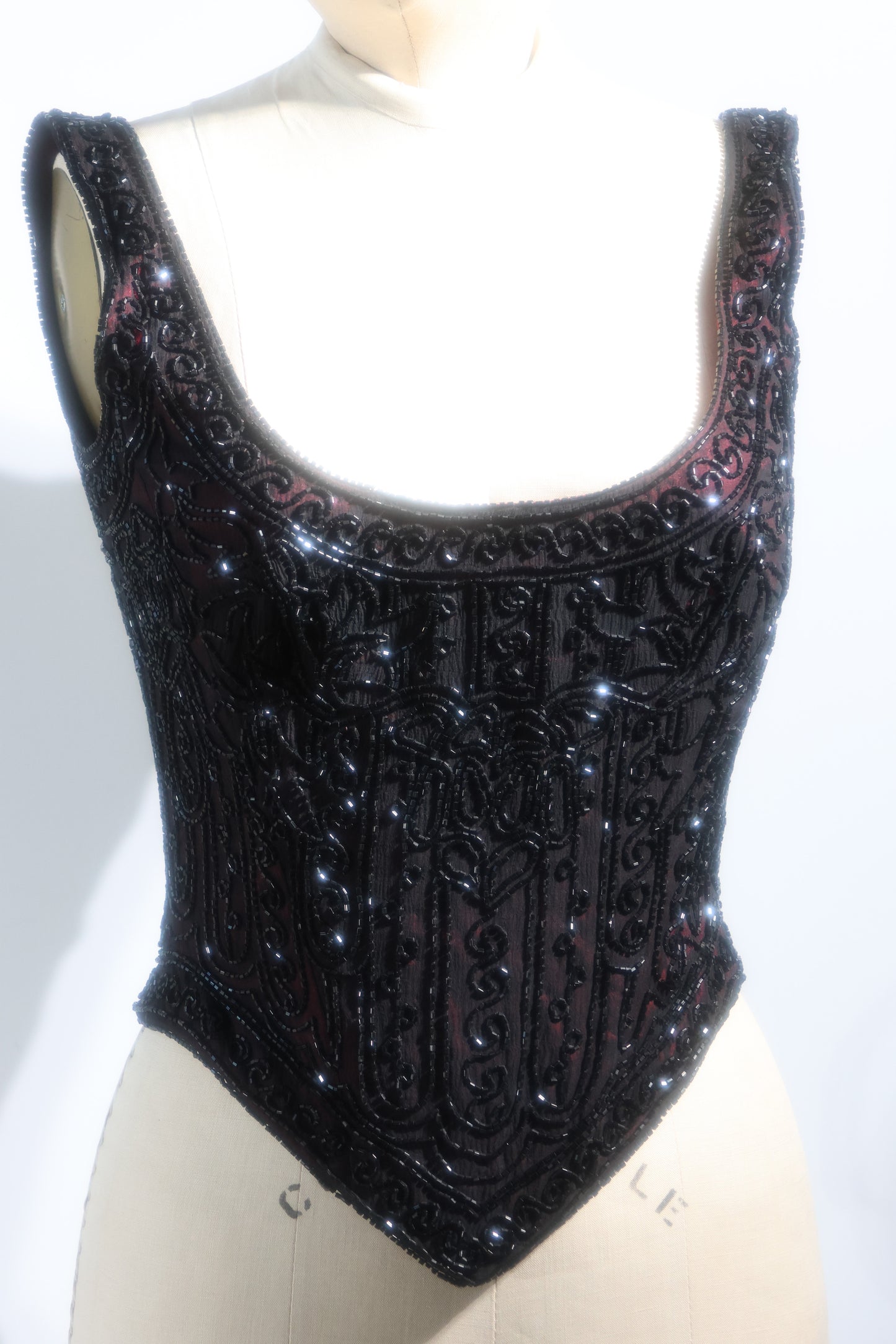 Eavis & Brown Corset TP59 Black / Burgundy