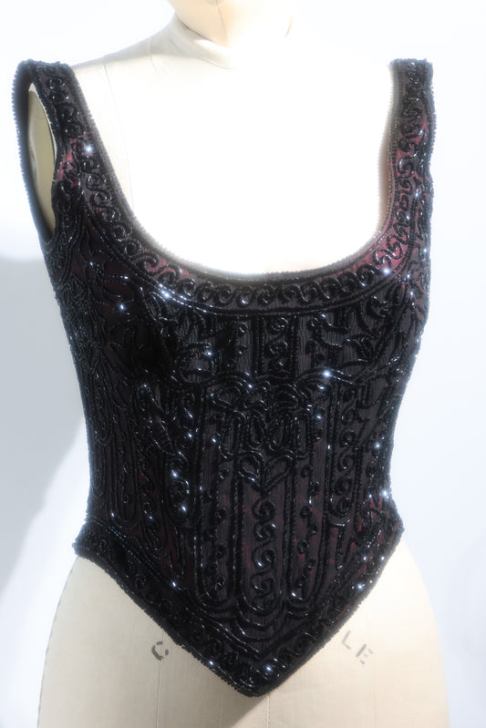 Eavis & Brown Corset TP59 Black / Burgundy