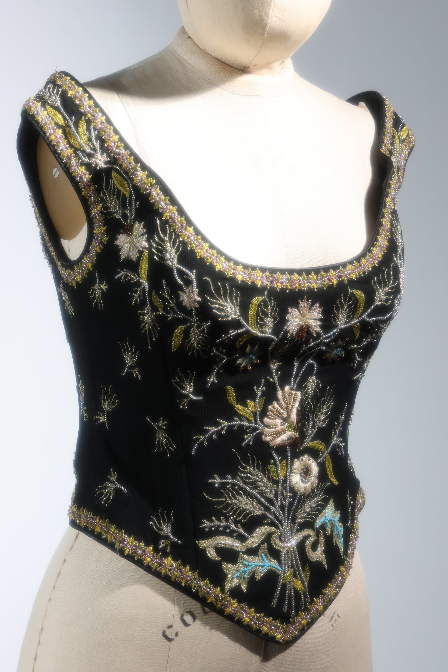 Eavis & Brown Corset TP149 BLK / Multi Seaweed Off Shoulder