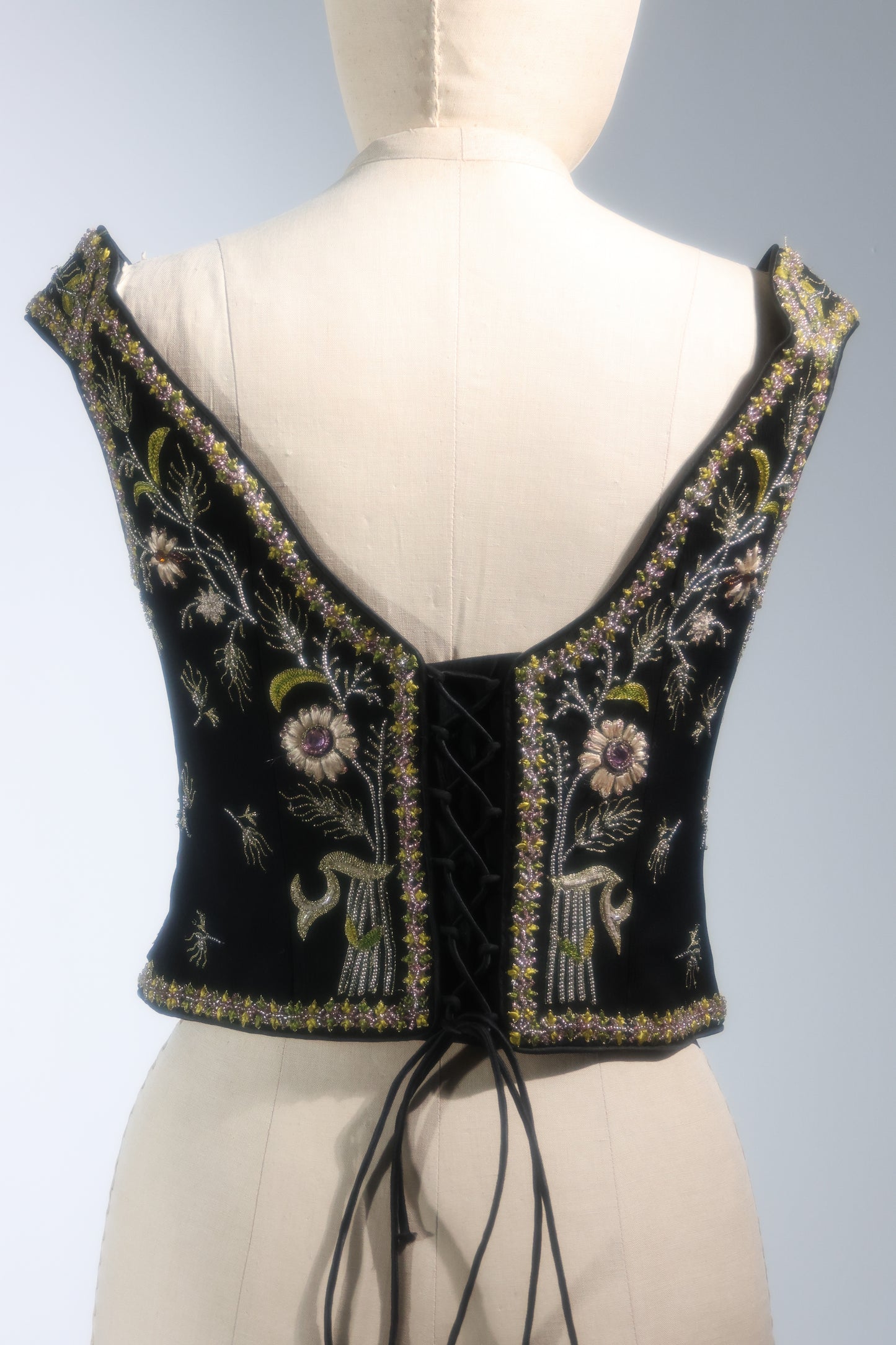 Eavis & Brown Corset TP149 BLK / Multi Seaweed Off Shoulder