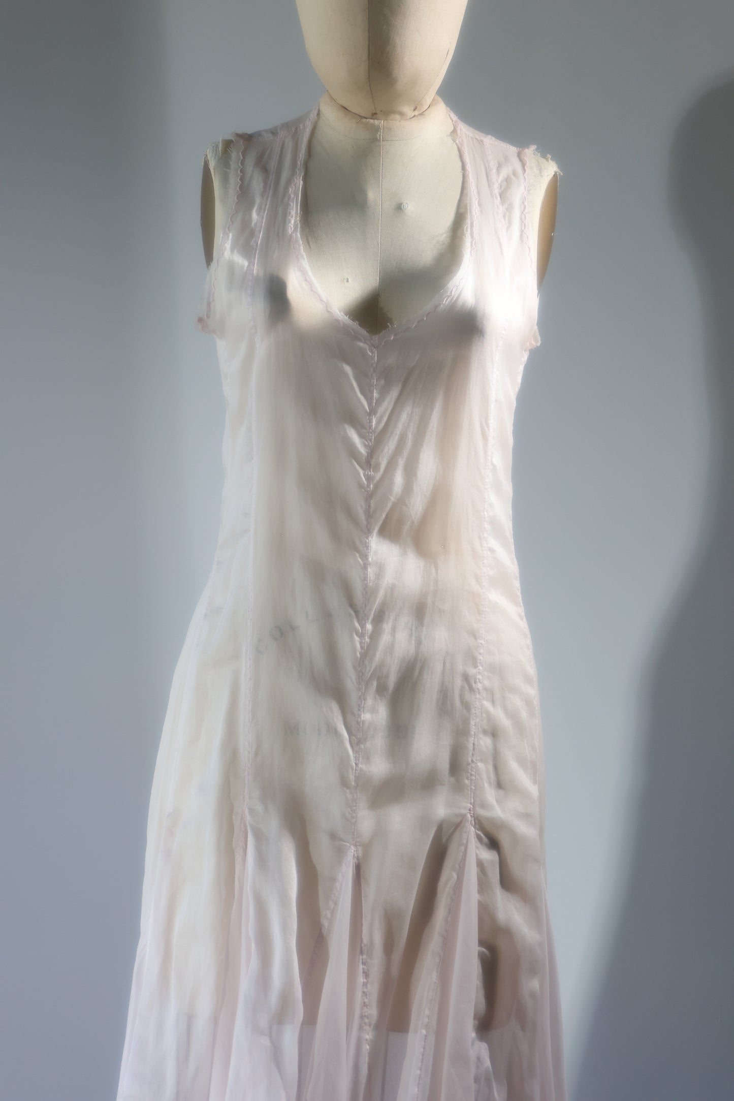 Les Habitudes Cotton Organdy Dress Long - Pink