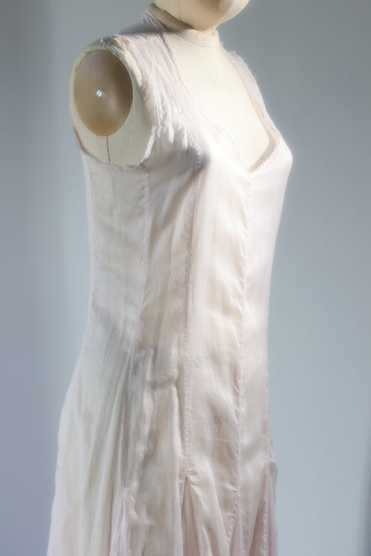 Les Habitudes Cotton Organdy Dress Long - Pink