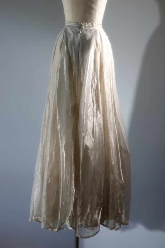 Les Habitudes Rankie Glans Skirt By Birgitta - Ivory