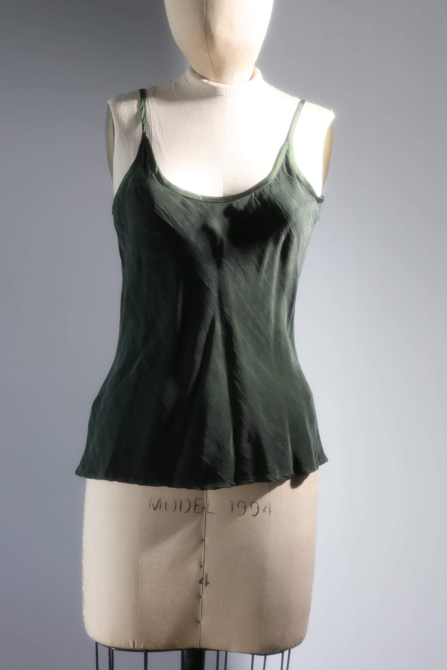 Les Habitudes Lily Bias Tank Top - Green