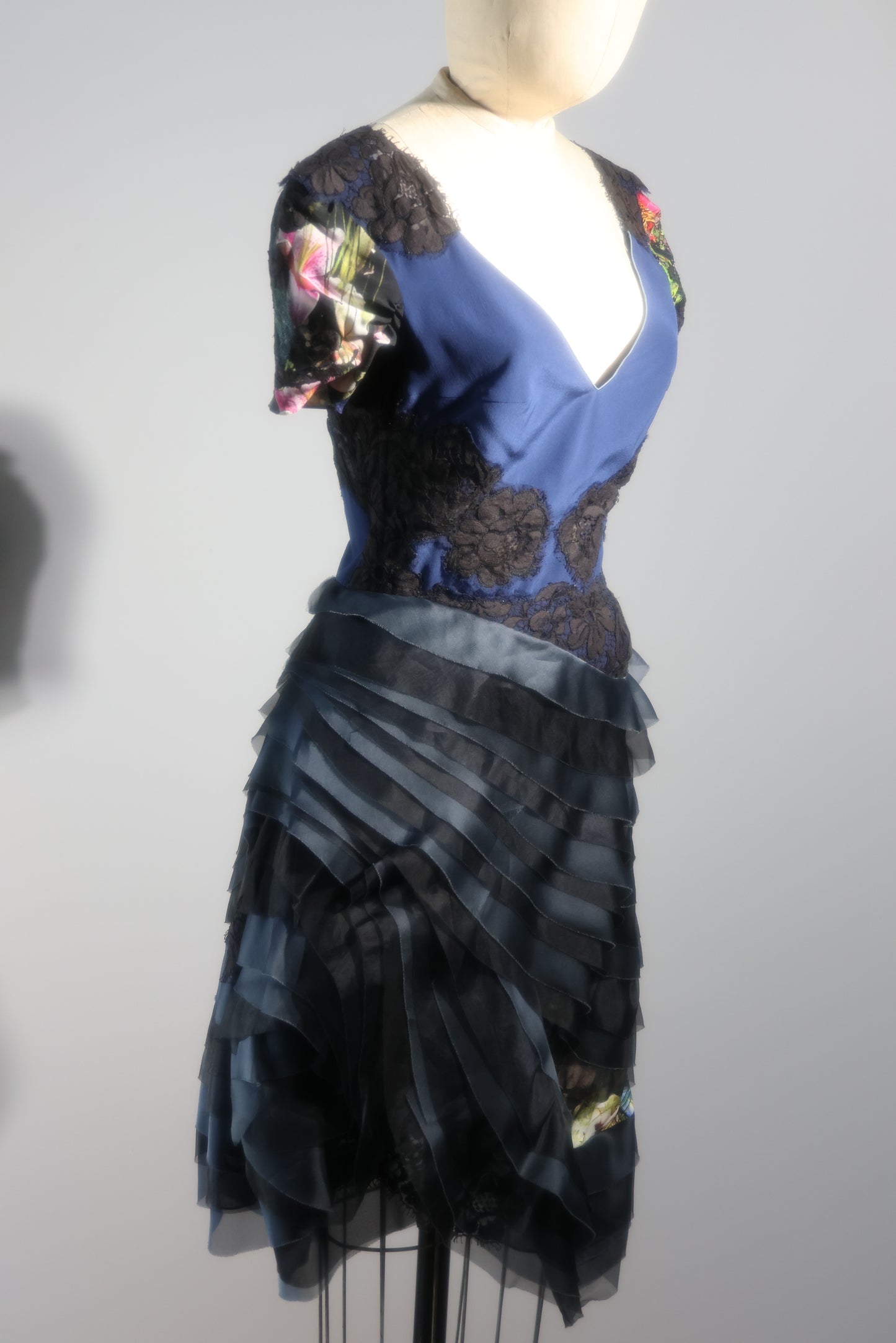 Foddis Electra Short Dress - Navy Blue