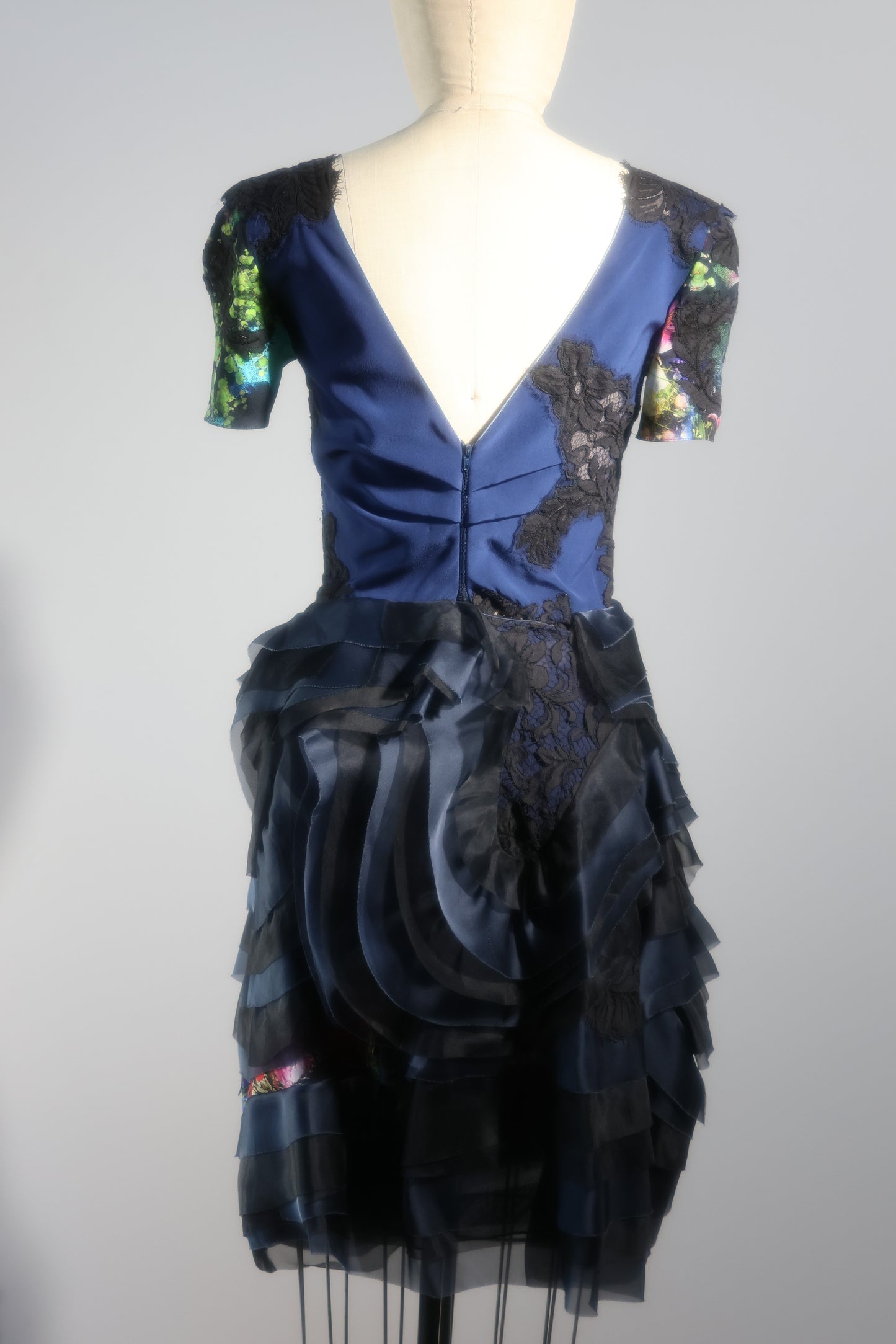 Foddis Electra Short Dress - Navy Blue