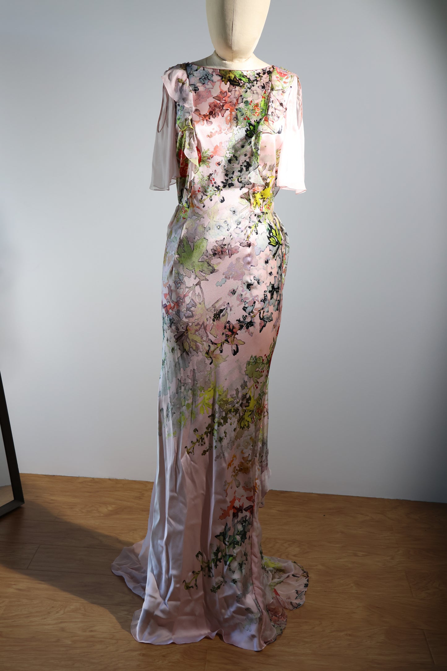 Foddis Phoebe Long Dress - Pink Print