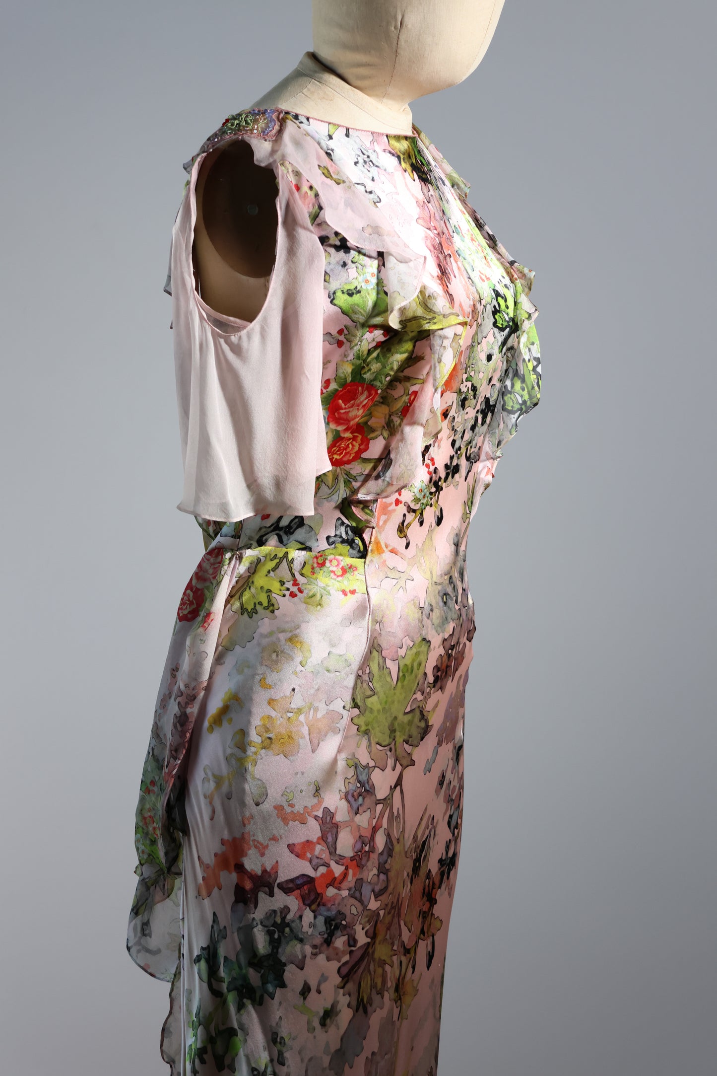 Foddis Phoebe Long Dress - Pink Print