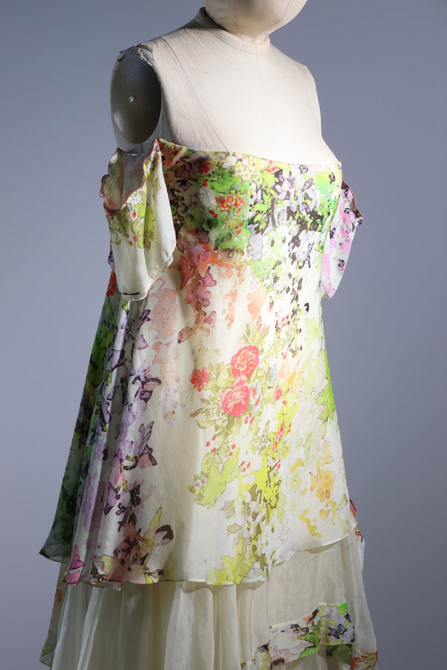 Foddis Thalia Long Chiffon - Yellow Print