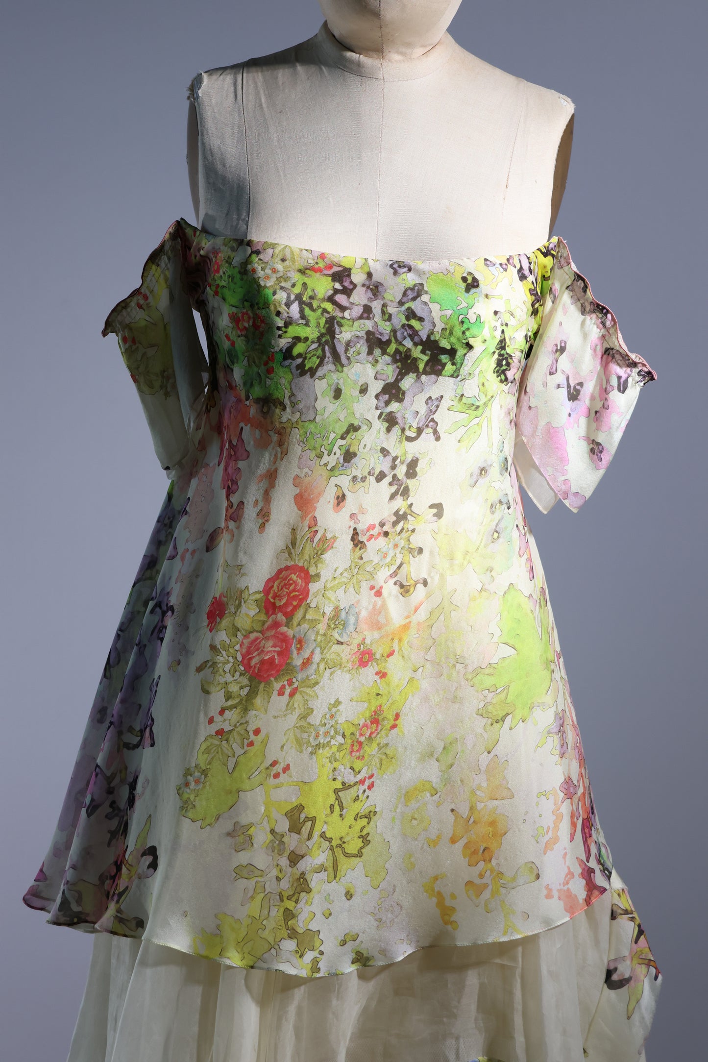 Foddis Thalia Long Chiffon - Yellow Print