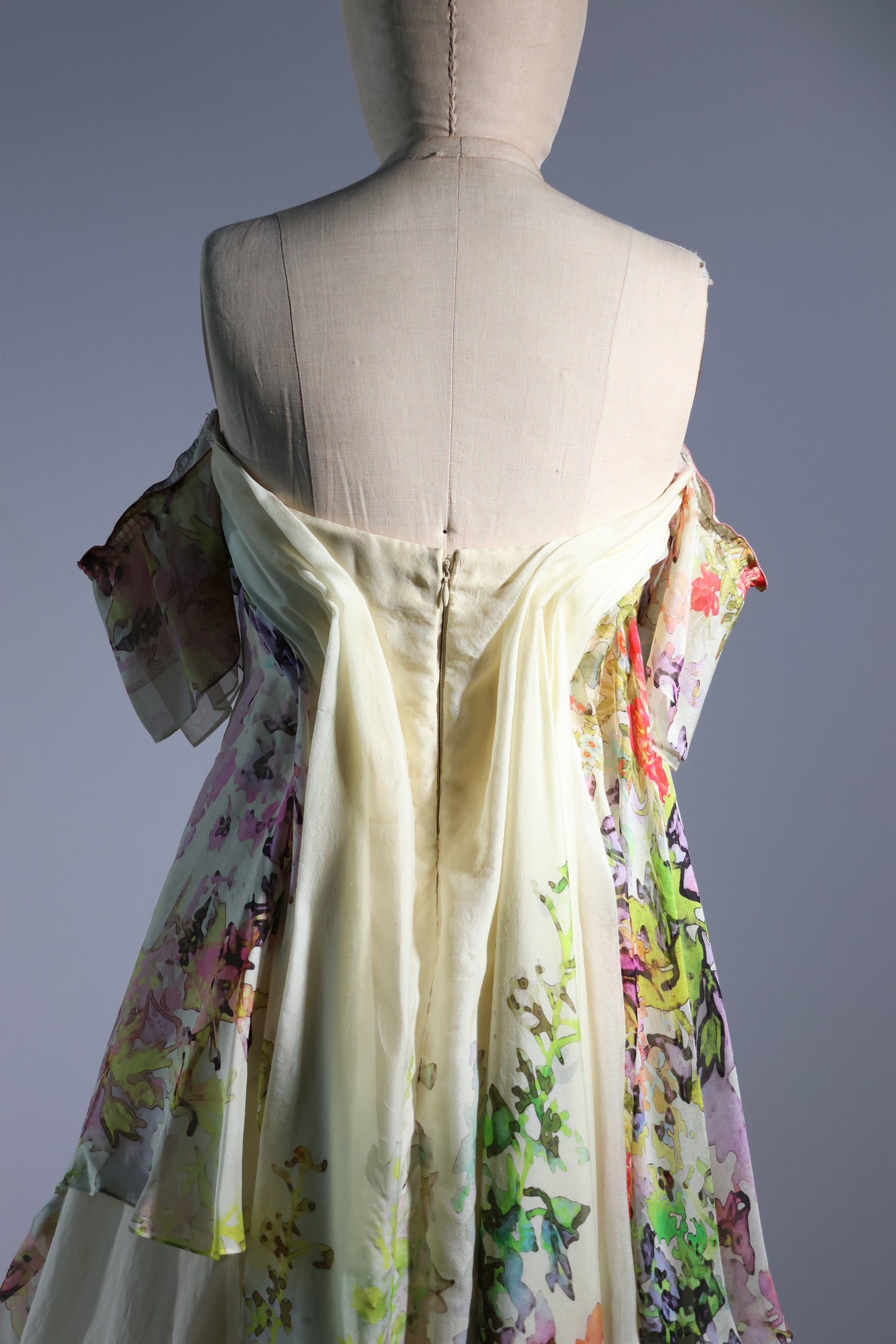 Foddis Thalia Long Chiffon - Yellow Print