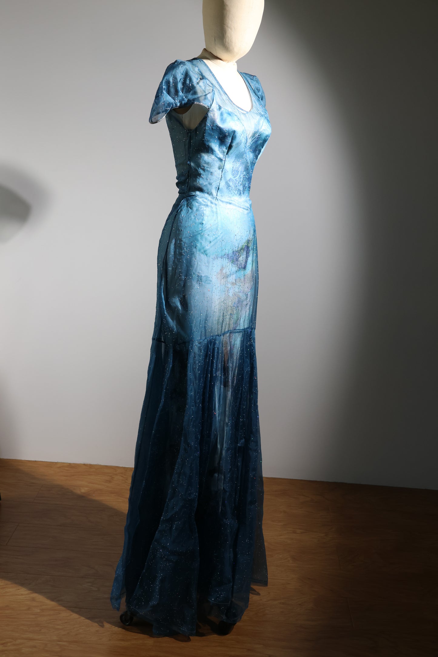 Foddis Spark Long Dress - Dark Blue