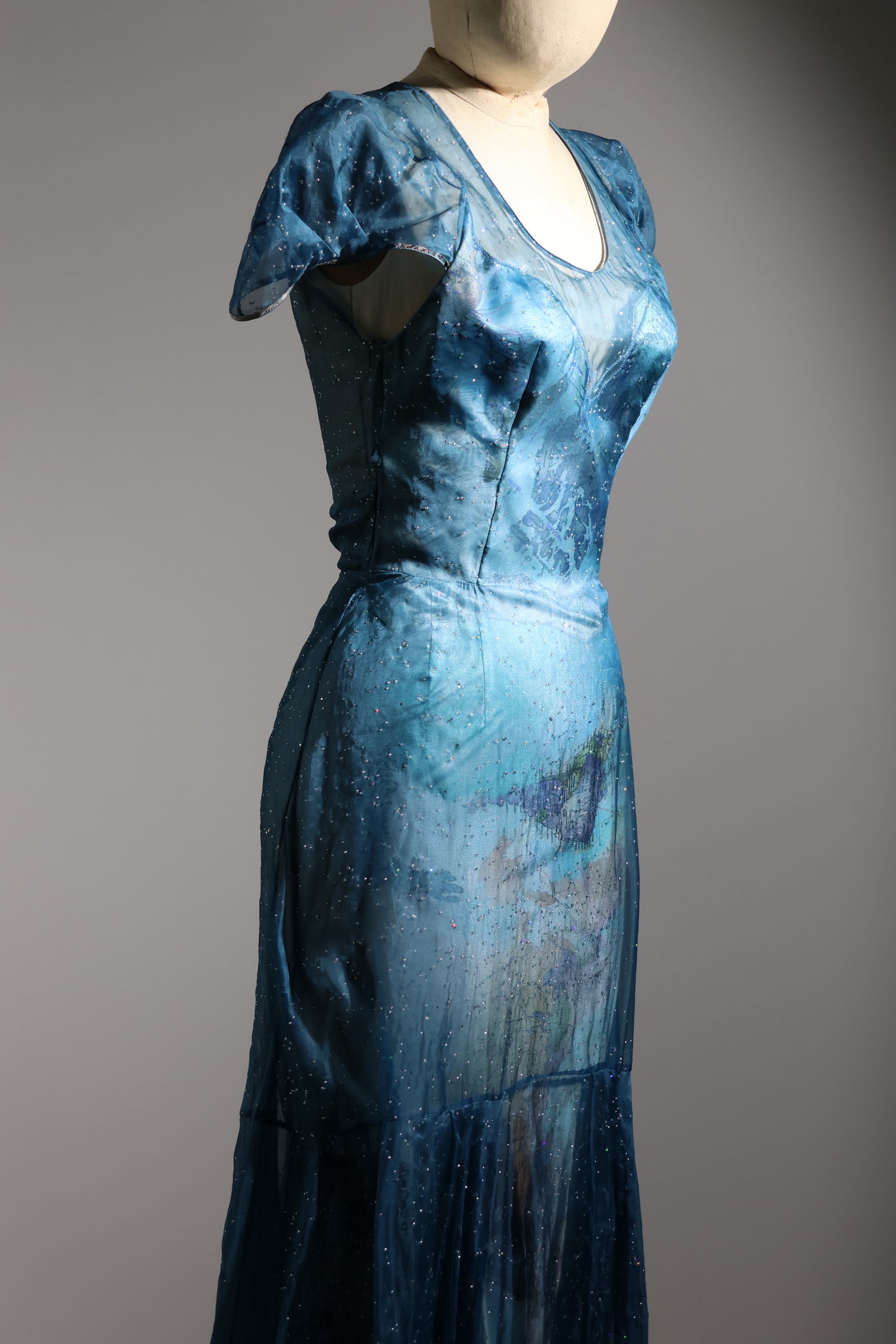 Foddis Spark Long Dress - Dark Blue