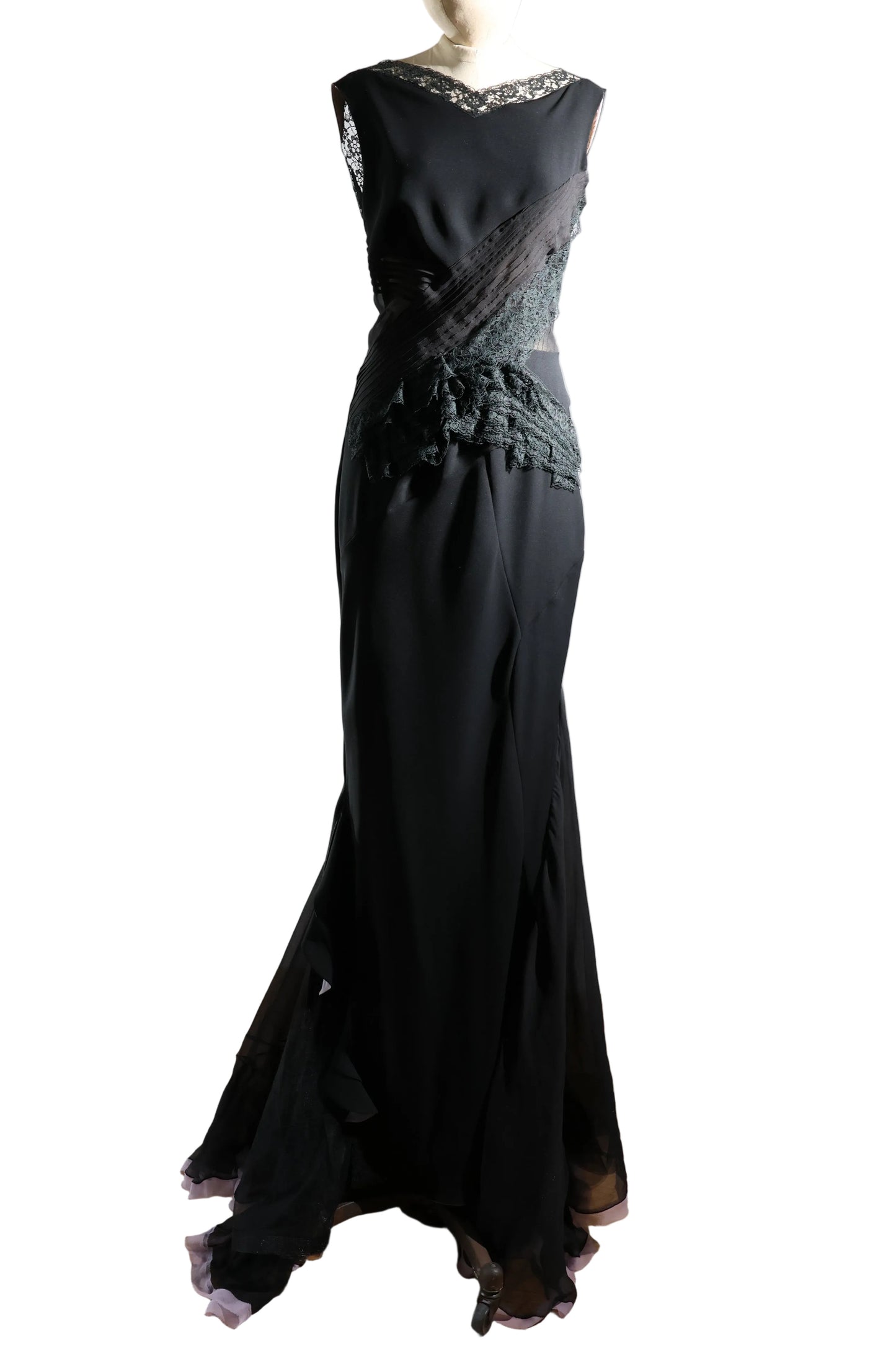 Foddis Cecily Silk Georgette Dress - Black / Cady