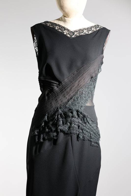 Foddis Cecily Silk Georgette Dress - Black / Cady