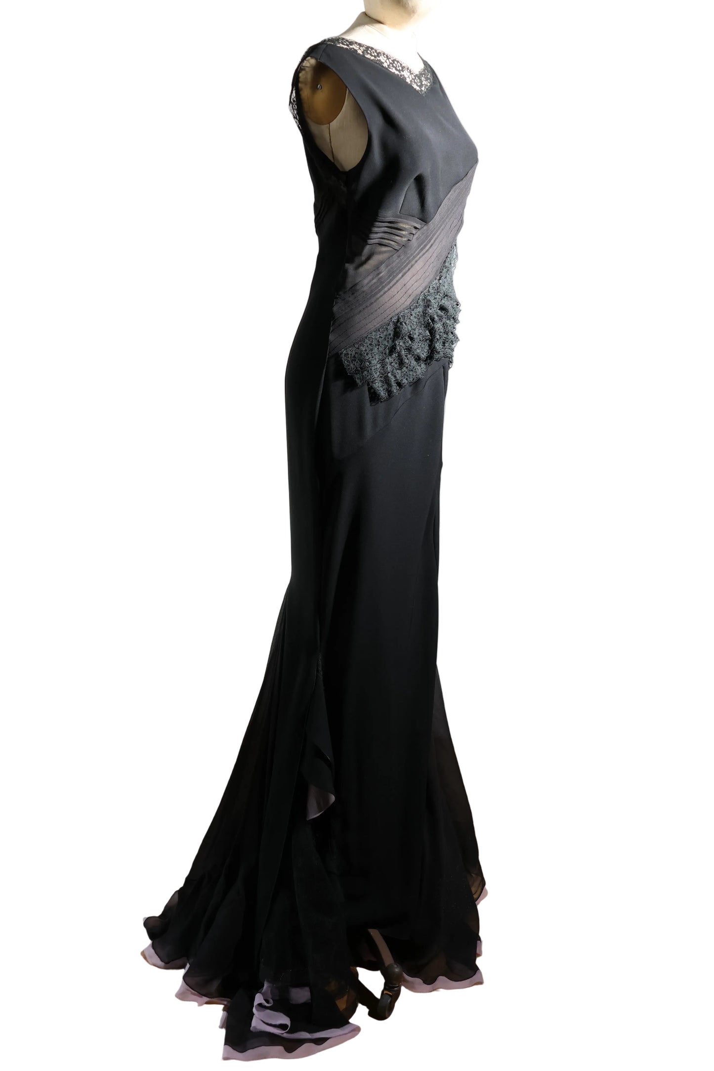 Foddis Cecily Silk Georgette Dress - Black / Cady