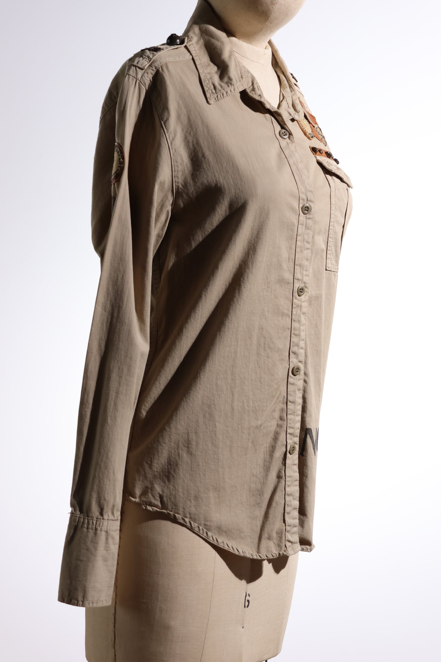 Share Spirit Lady's Wear Shirt - Beige/Gray