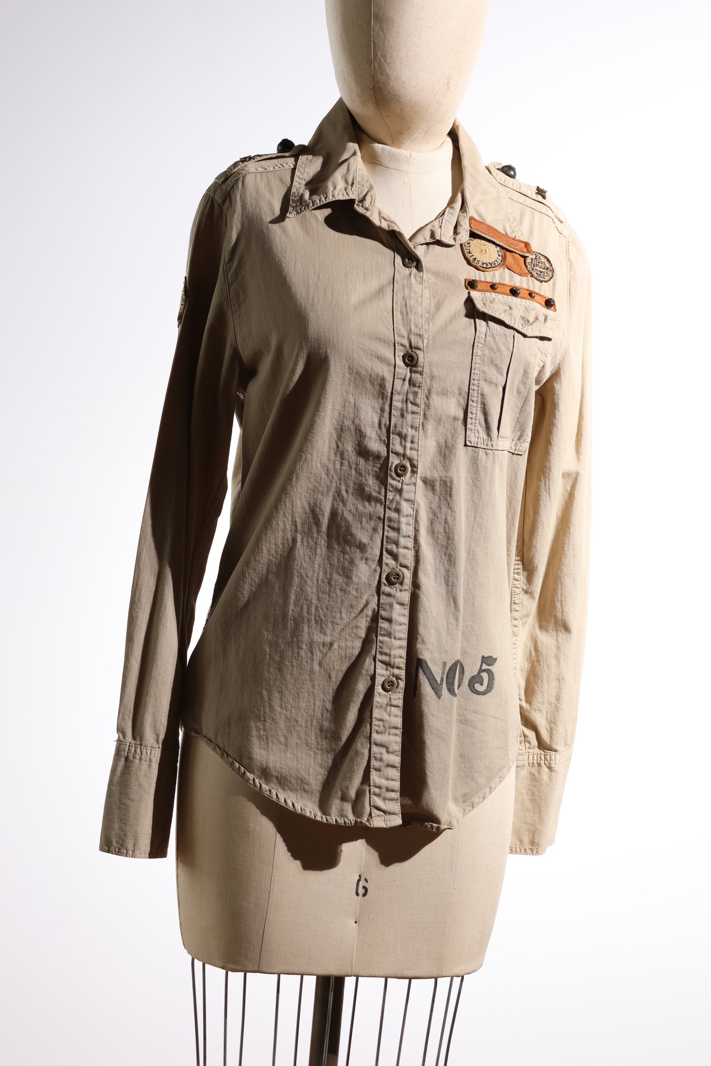 Share Spirit Lady's Wear Shirt - Beige/Gray