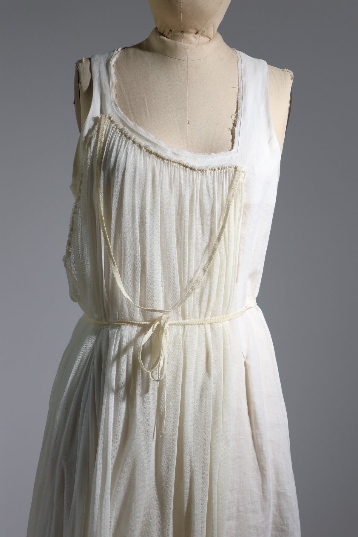 Marc Le Bihan Silk Dress — Ecru