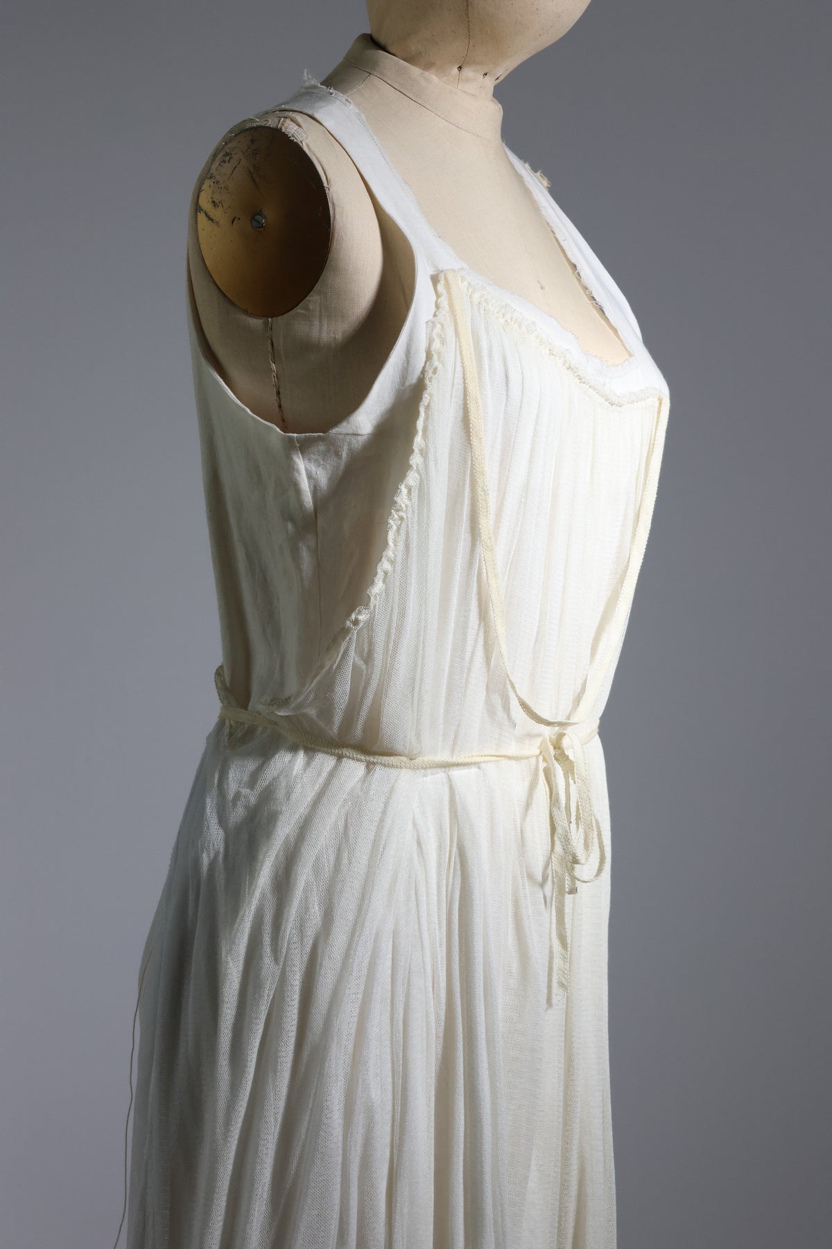 Marc Le Bihan Silk Dress — Ecru
