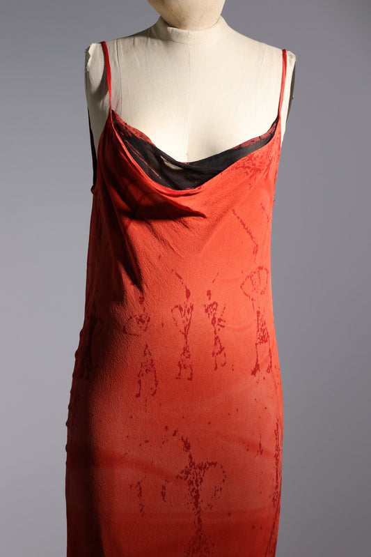 Jagoda Kursa Dress - Orange/Black