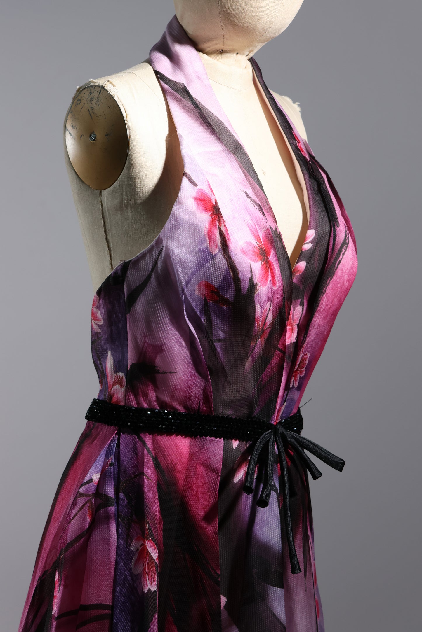 Gatti Nolli Halter Gown -  Black / Pink
