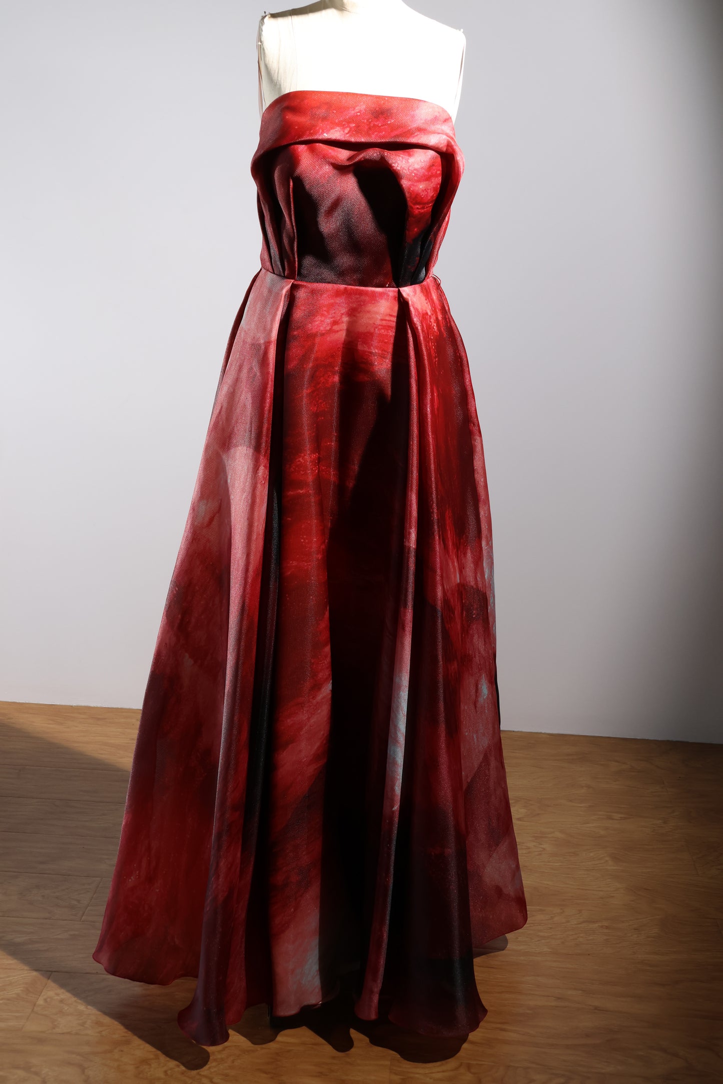 Gatti Nolli Strapless Gown - Wine
